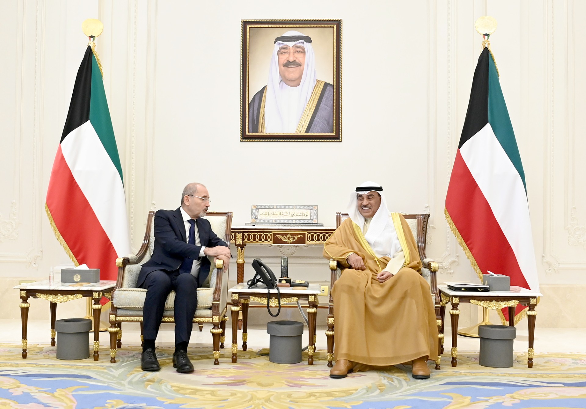 His Highness the Crown Prince receives Jordanian Deputy Prime Minister and Minister of Foreign Affairs and Expatriates