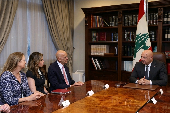 Lebanese President Joseph Aoun receives US Ambassador to Turkiye and Special Presidential Envoy to Syria Tom Barrack