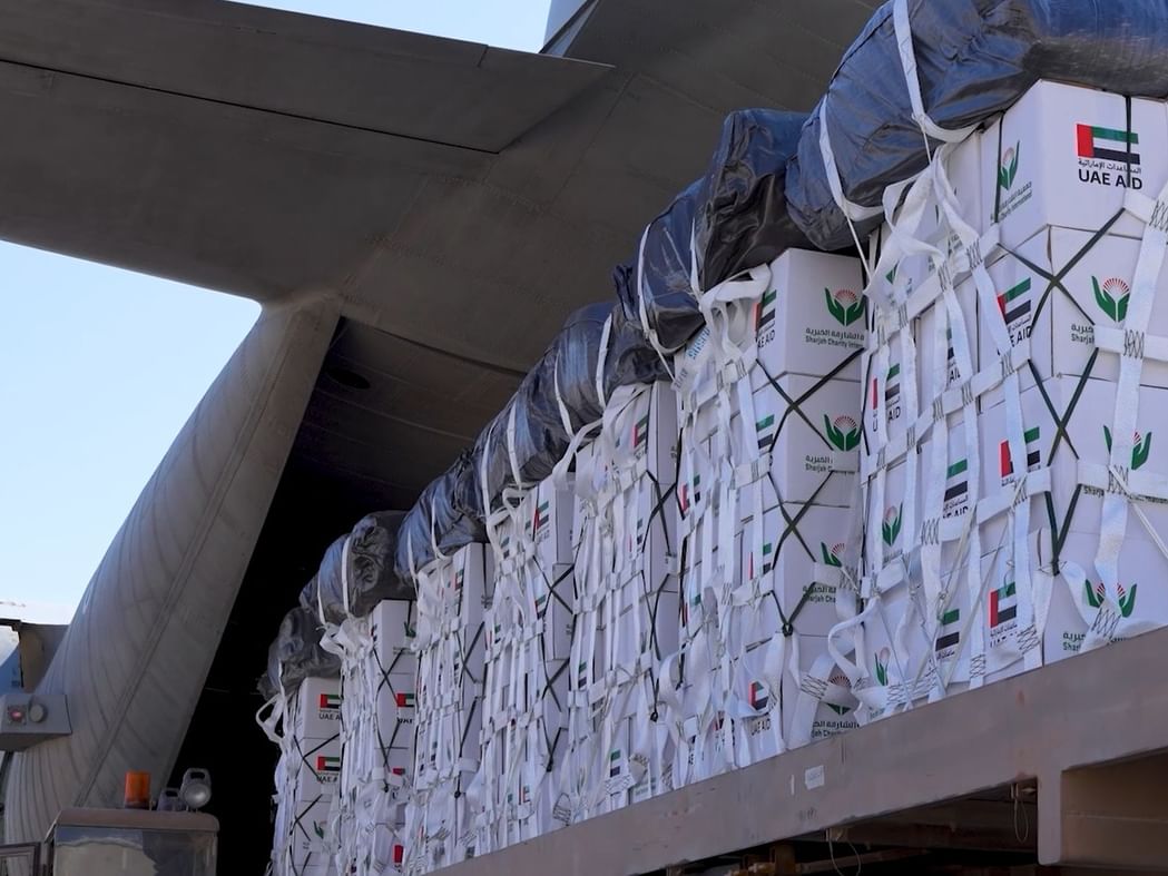 La cargaison d'aide alimentaire pour la bande de Gaza