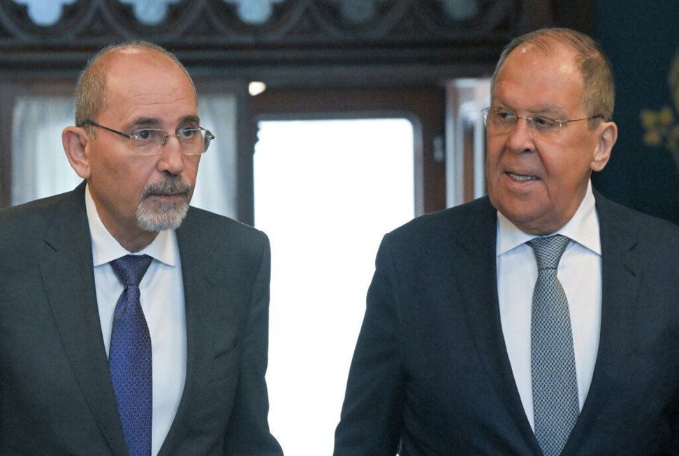 Russian Foreign Minister Sergey Lavrov and his Jordanian counterpart Ayman Safadi
