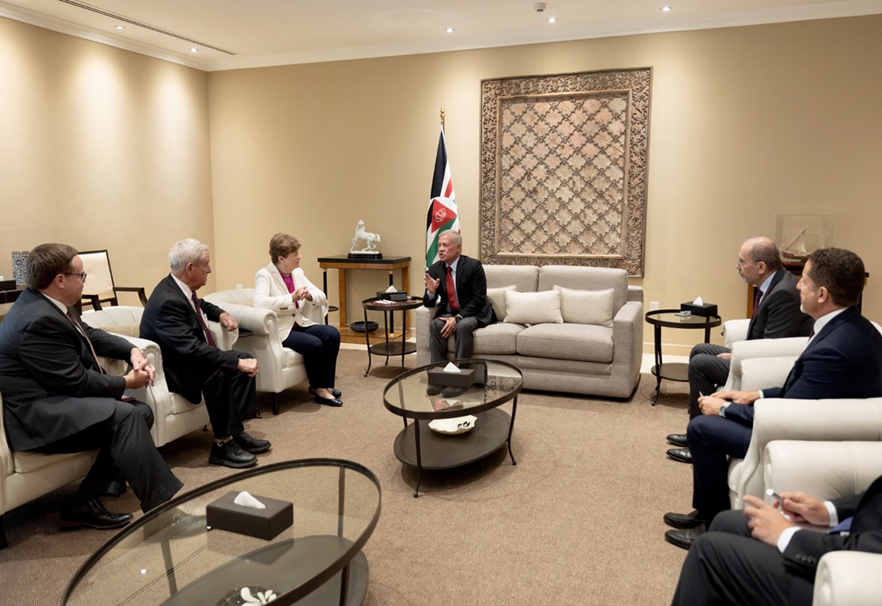 Jordanian King Abdullah II meets Senator Jeanne Shaheen and Representative Joe Wilson