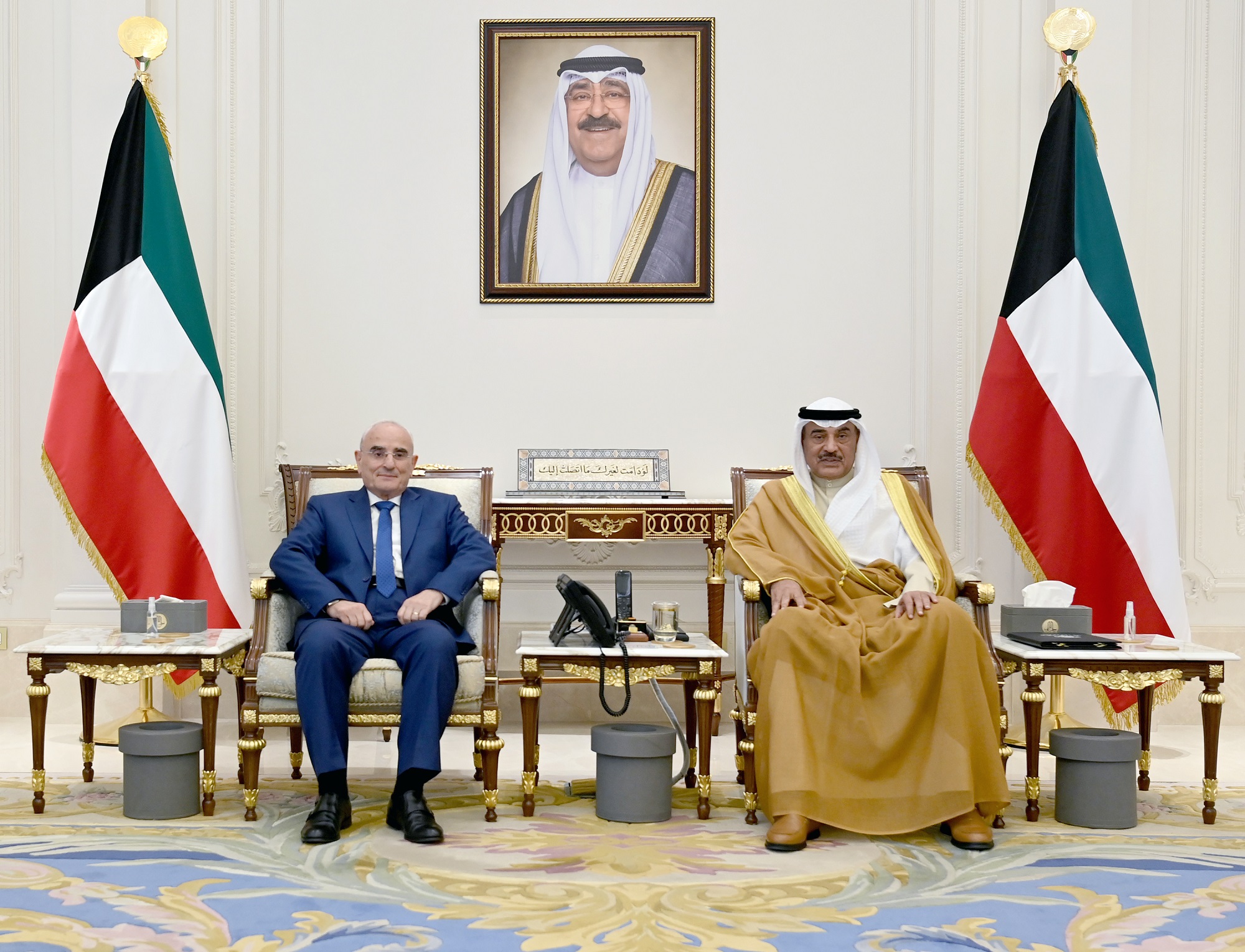 His Highness the Crown Prince receives Lebanese Minister of National Defense