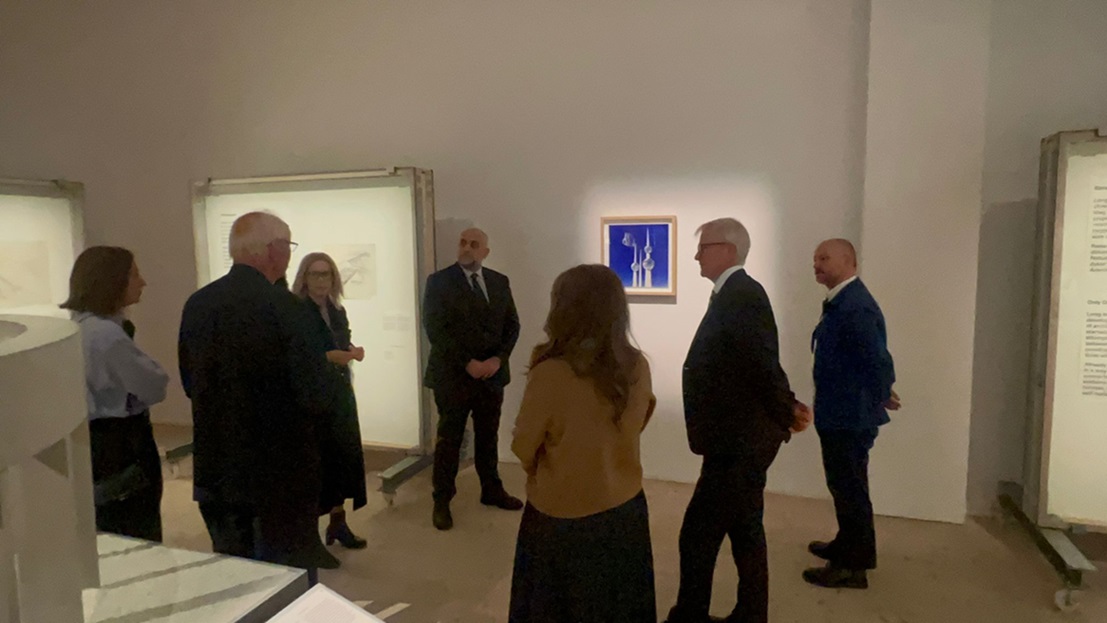 Kuwait Ambassador to the Kingdom of Sweden Mohammad Hayati visits ArkDes museum
