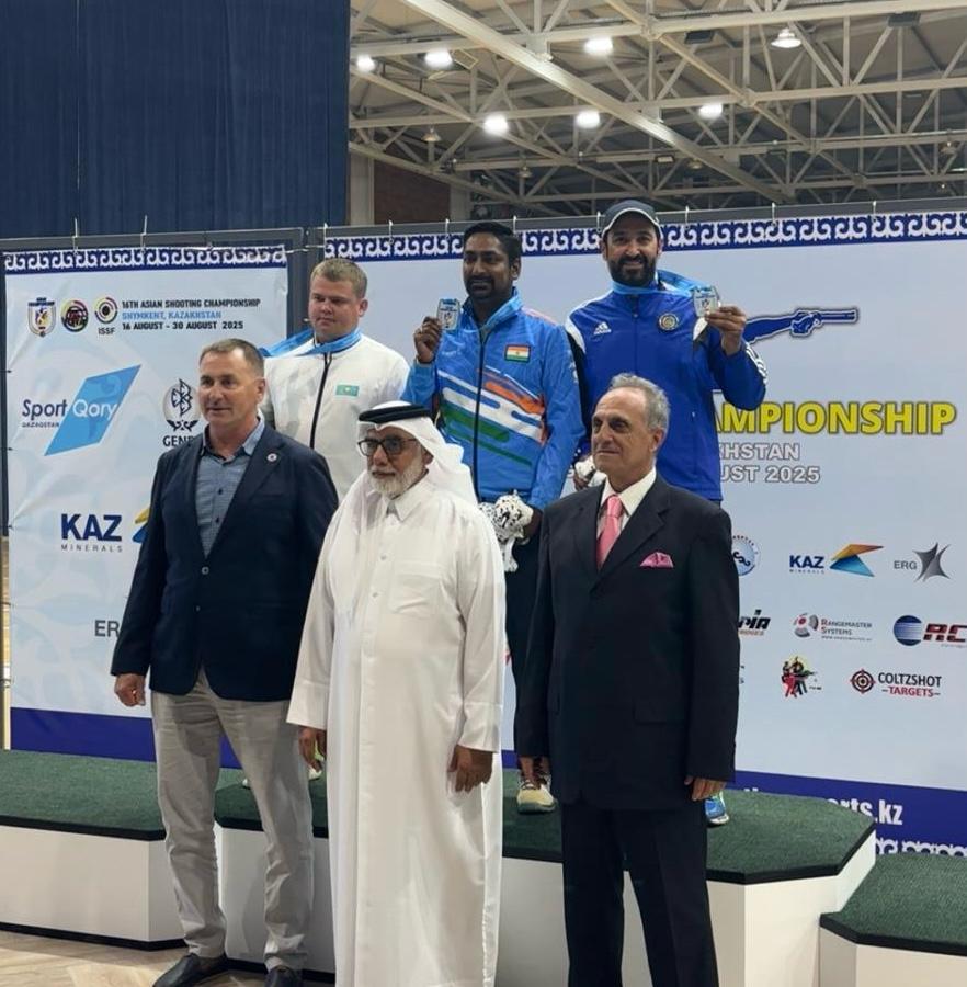 La sélection koweïtienne de tir au Championnat d'Asie au Kazakhstan