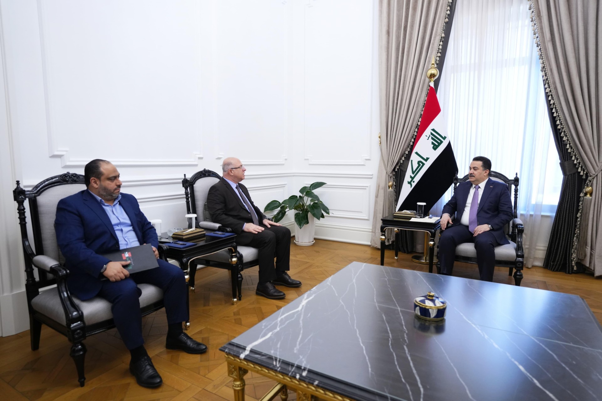 Lors de la rencontre entre Al-sudani et le ministre libanais