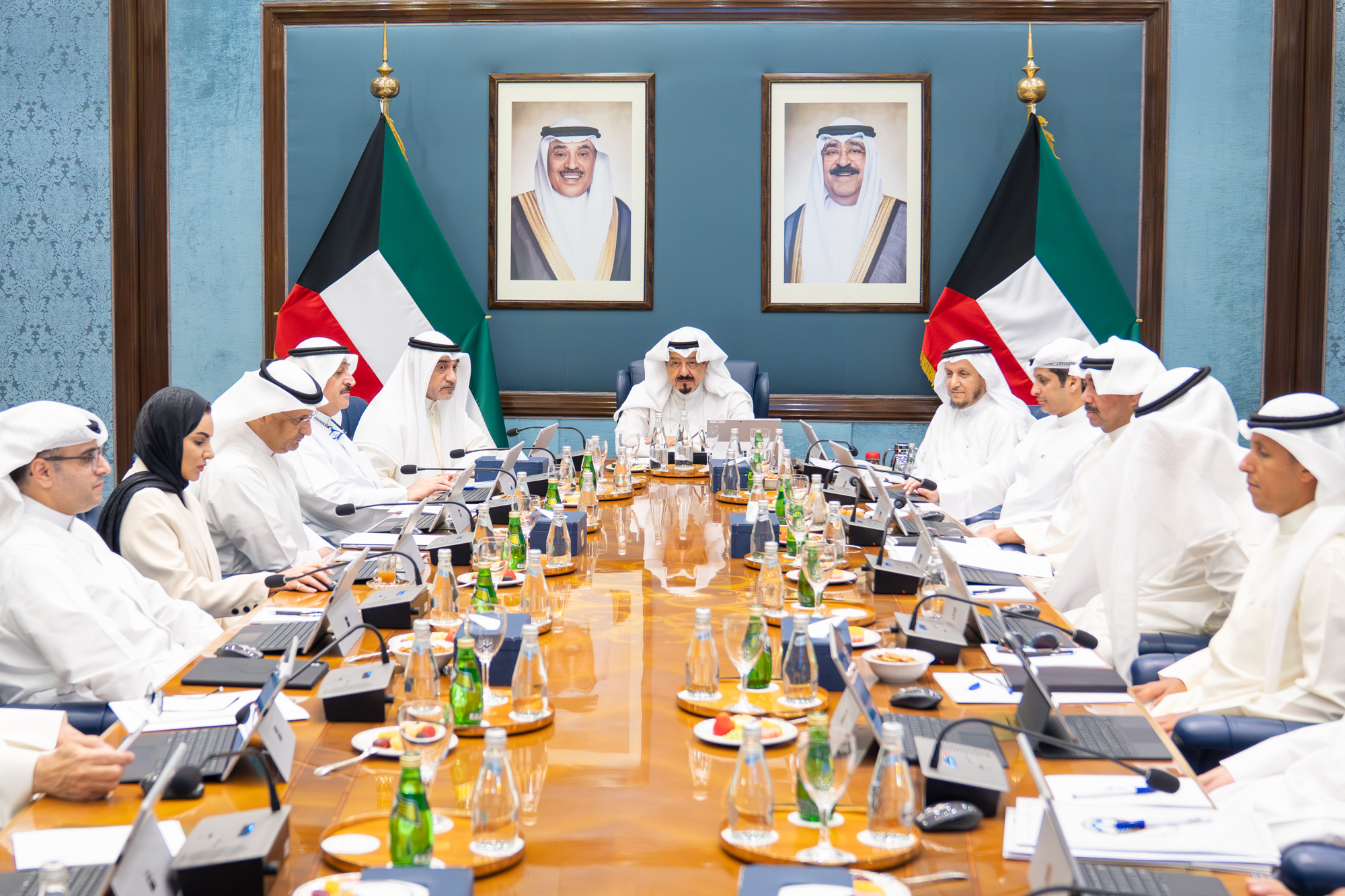 His Highness the Prime Minister Sheikh Ahmad Abdullah Al-Ahmad Al-Sabah presides Cabinet meeting
