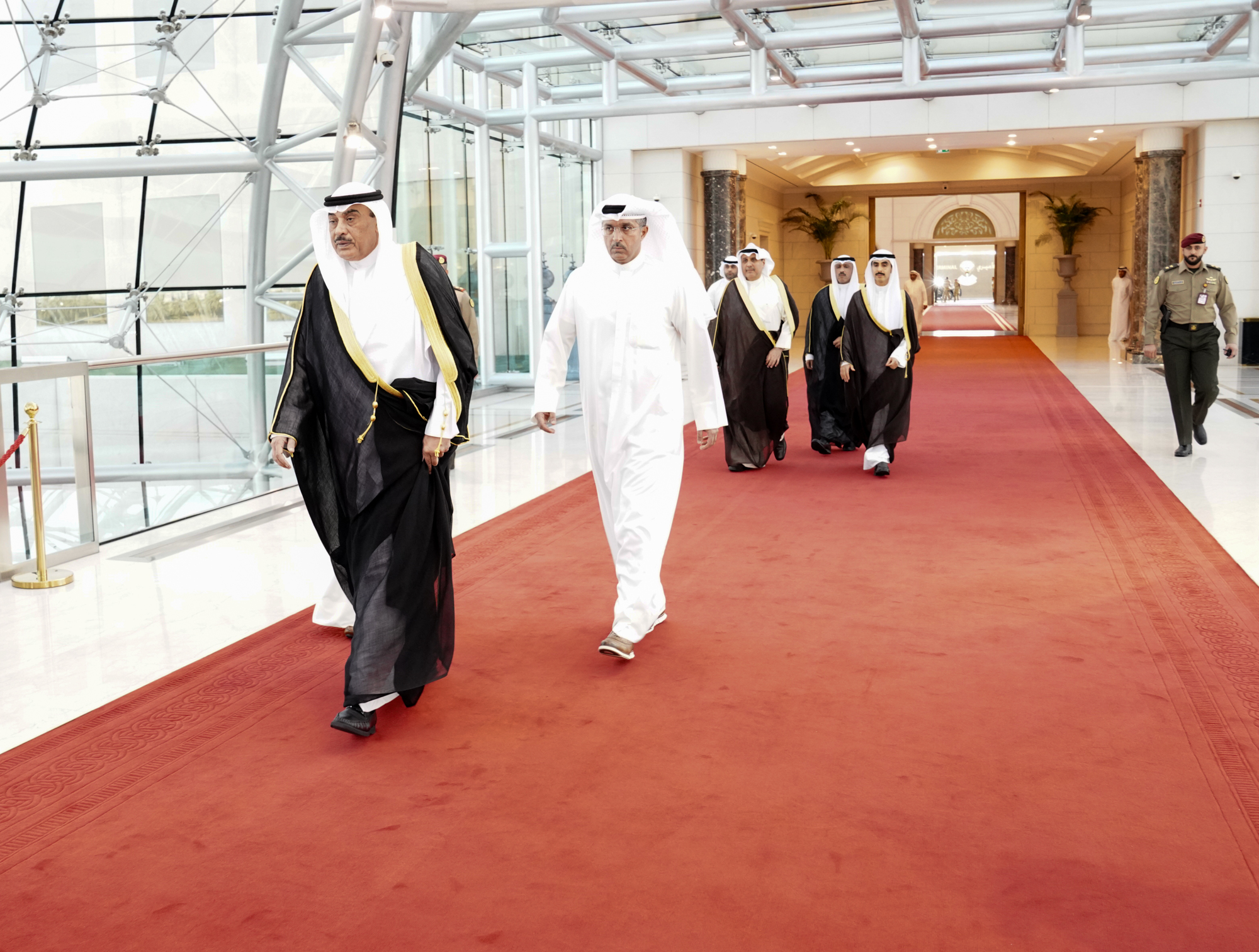 Kuwait Amir Representative, Crown Prince departs to Qatar