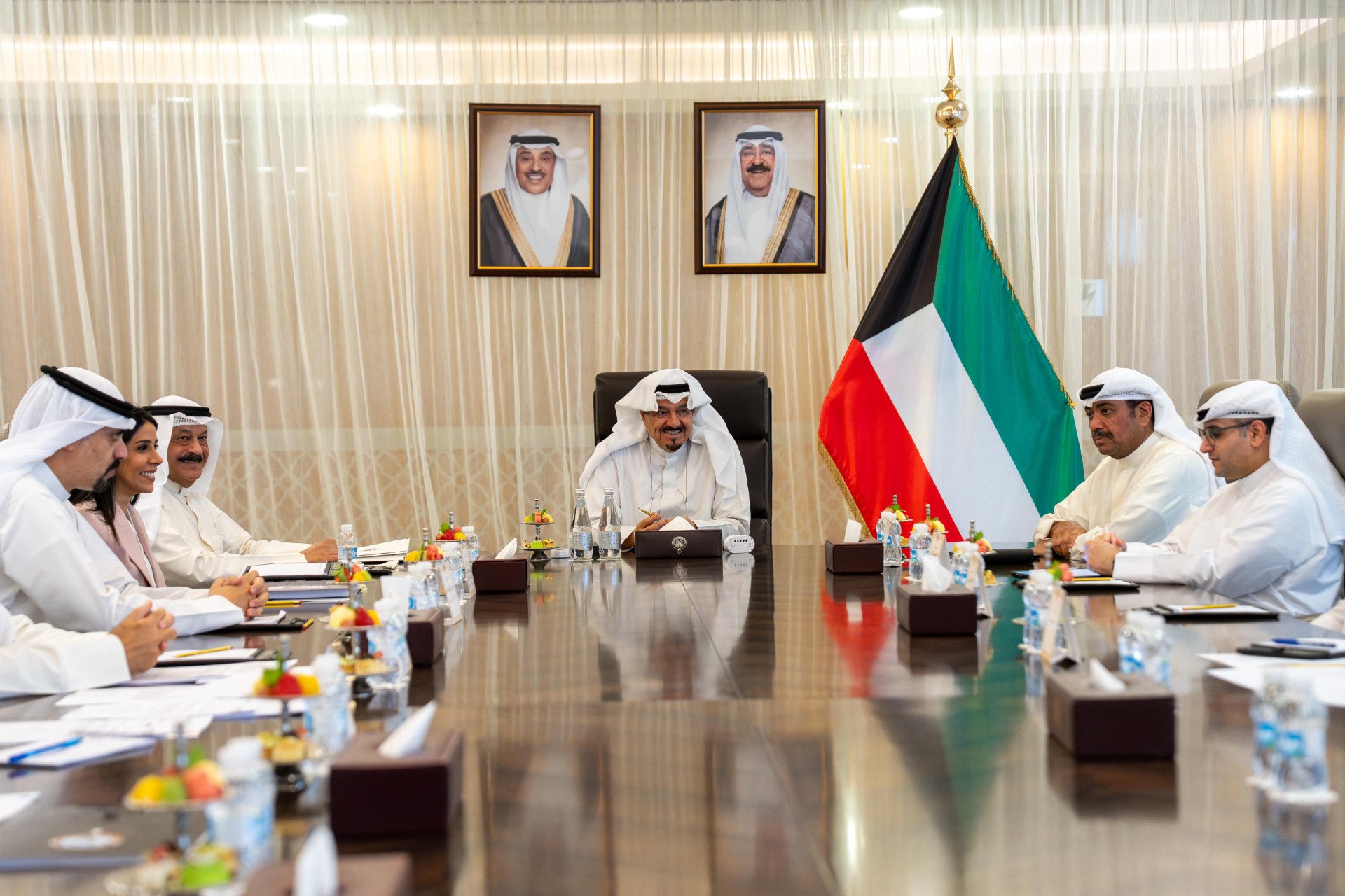 سمو الشيخ أحمد عبدالله الأحمد الصباح رئيس مجلس الوزراء يترأس الاجتماع الـ26 للجنة الوزارية لمتابعة الموقف التنفيذي للاتفاقيات ومذكرات التفاهم الموقعة بين الكويت والصين