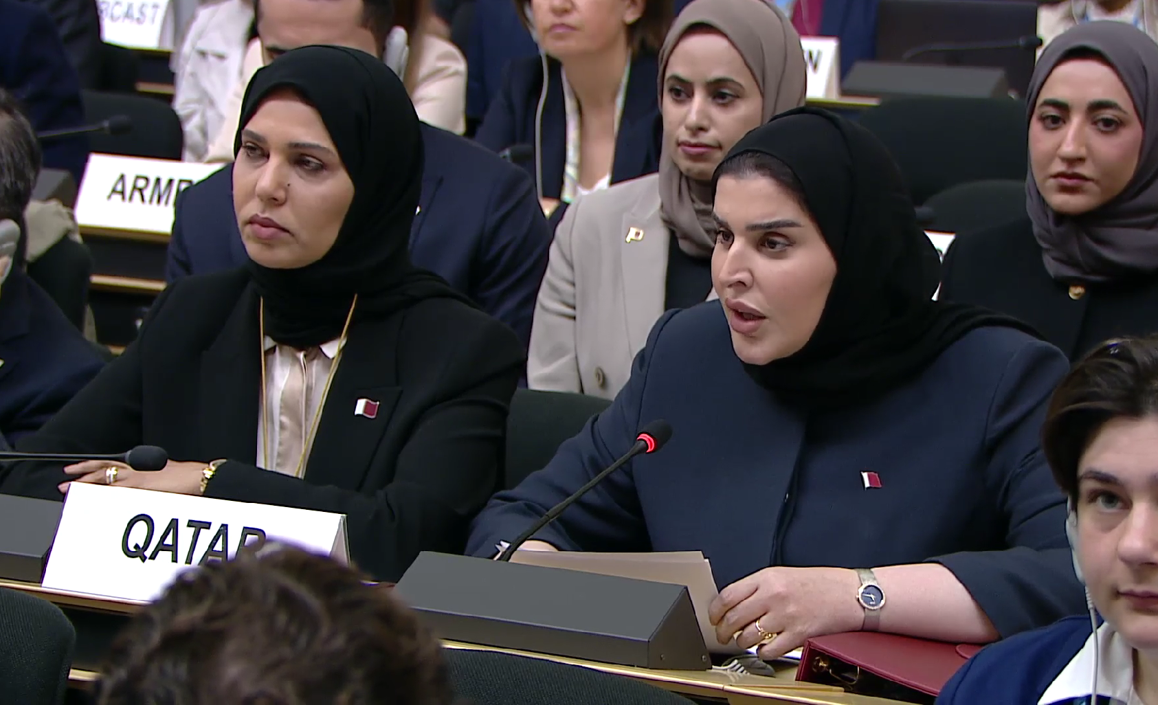 وزيرة الدولة للتعاون الدولي في دولة قطر الدكتورة مريم المسند