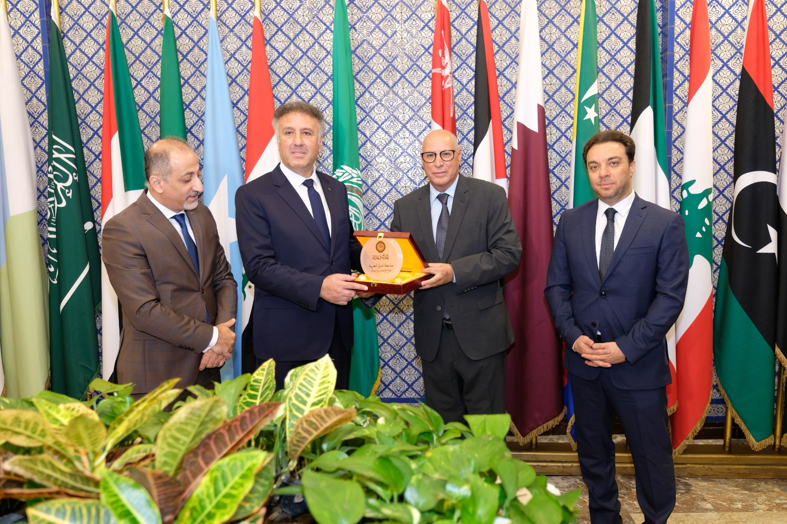 Lors de la réunion entre Khattabi et le ministre palestinien