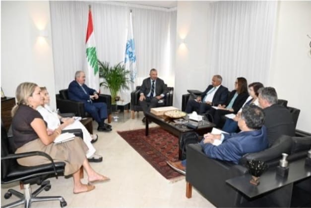 وزير المالية اللبناني ياسين جابر يجتمع مع وفدين من البنك الدولي وصندوق النقد الدولي في بيروت