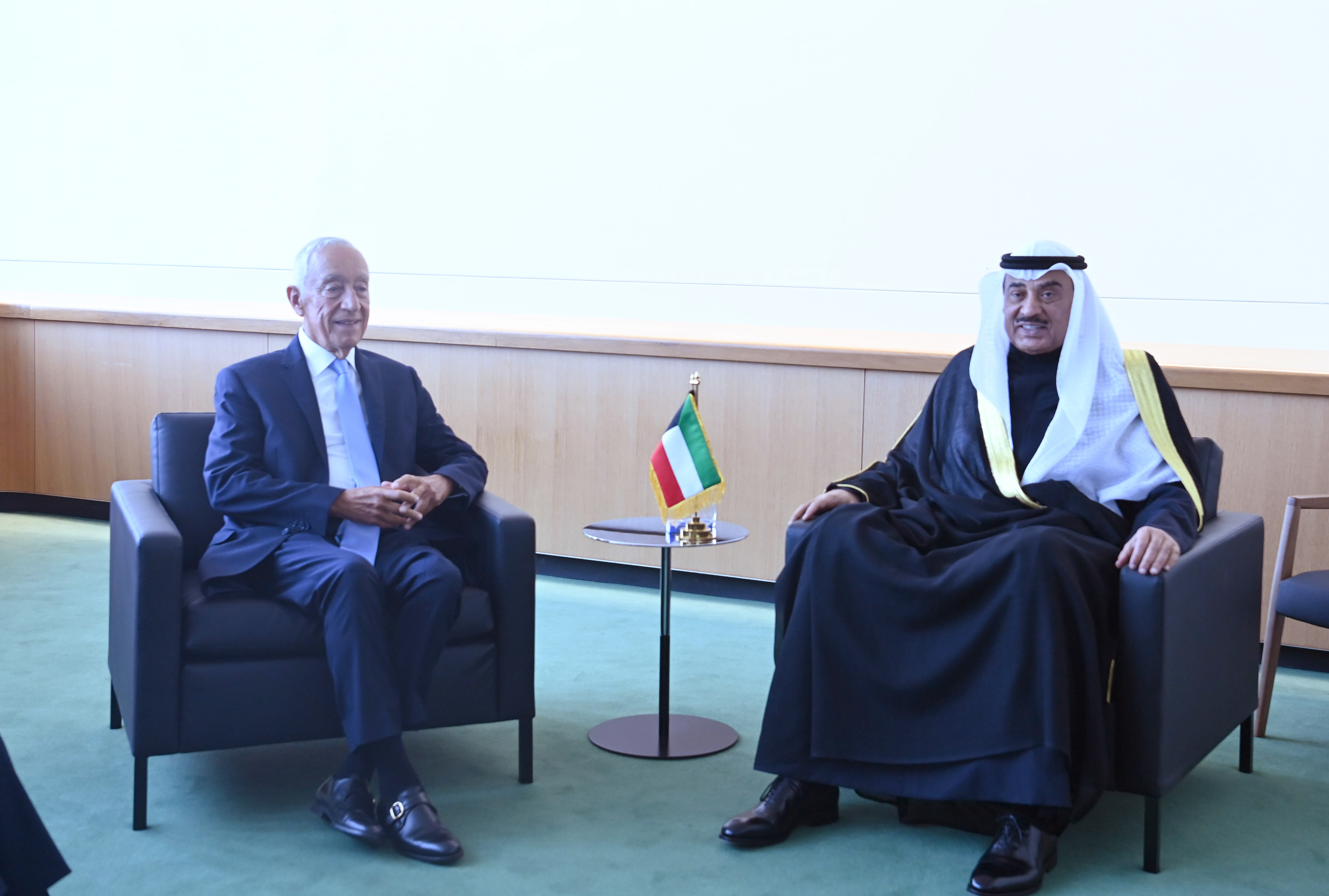 Kuwait Amir Rep. meets Portuguese Pres. on UNGA sidelines
