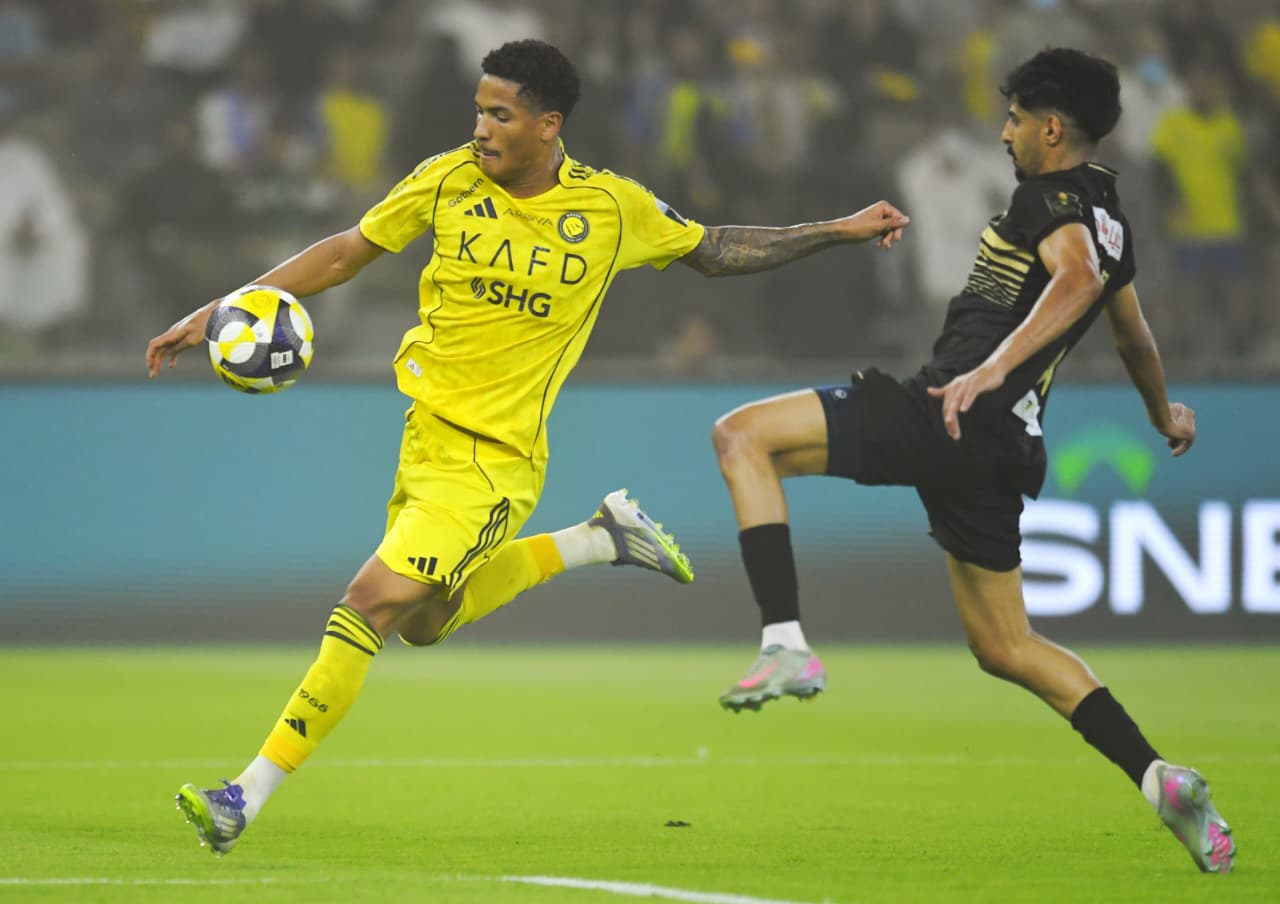 جانب من مباراة النصر وجدة
