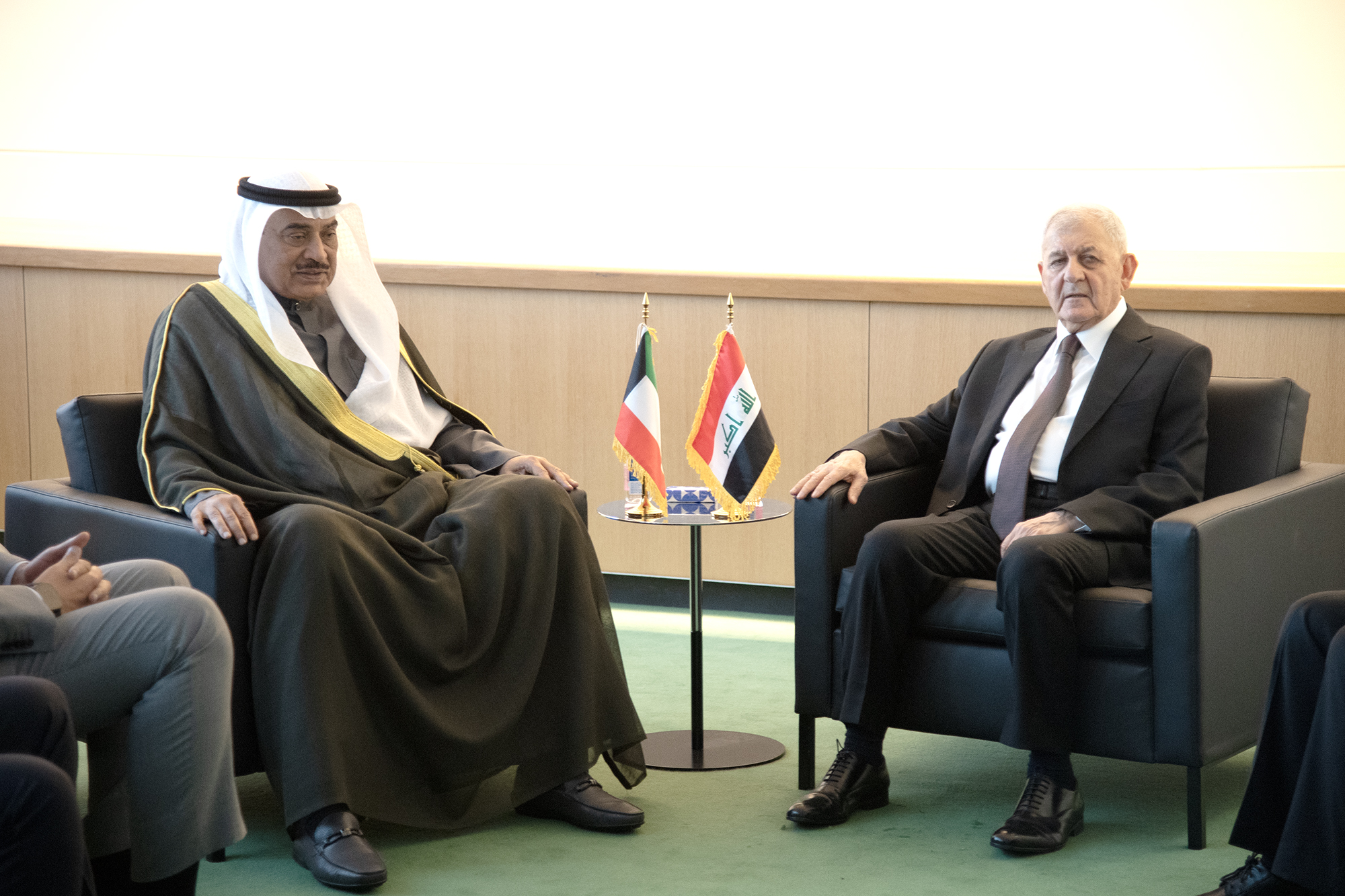 His Highness the Amir representative His Highness the Crown Prince meets Iraqi President
