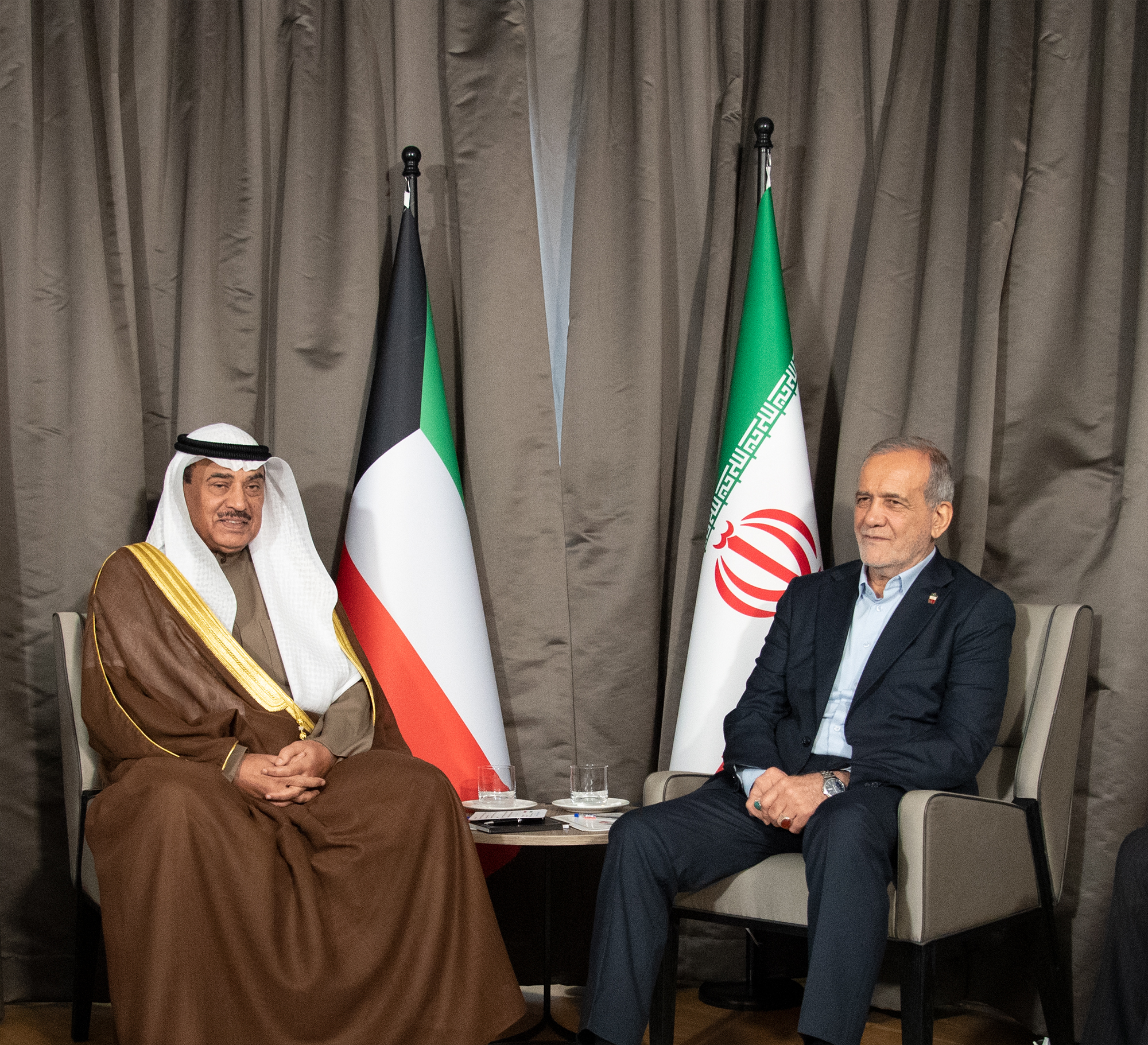 His Highness the Amir representative His Highness the Crown Prince meets Iranian President	