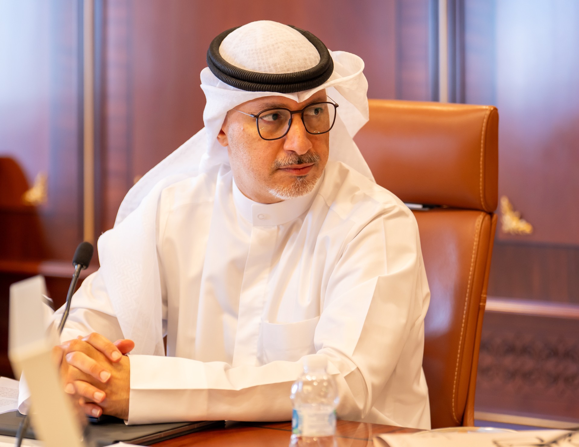  وزير التجارة والصناعة ورئيس لجنة متابعة قرارات الهيئة العامة للصناعة في مجلس الوزراء خليفة العجيل