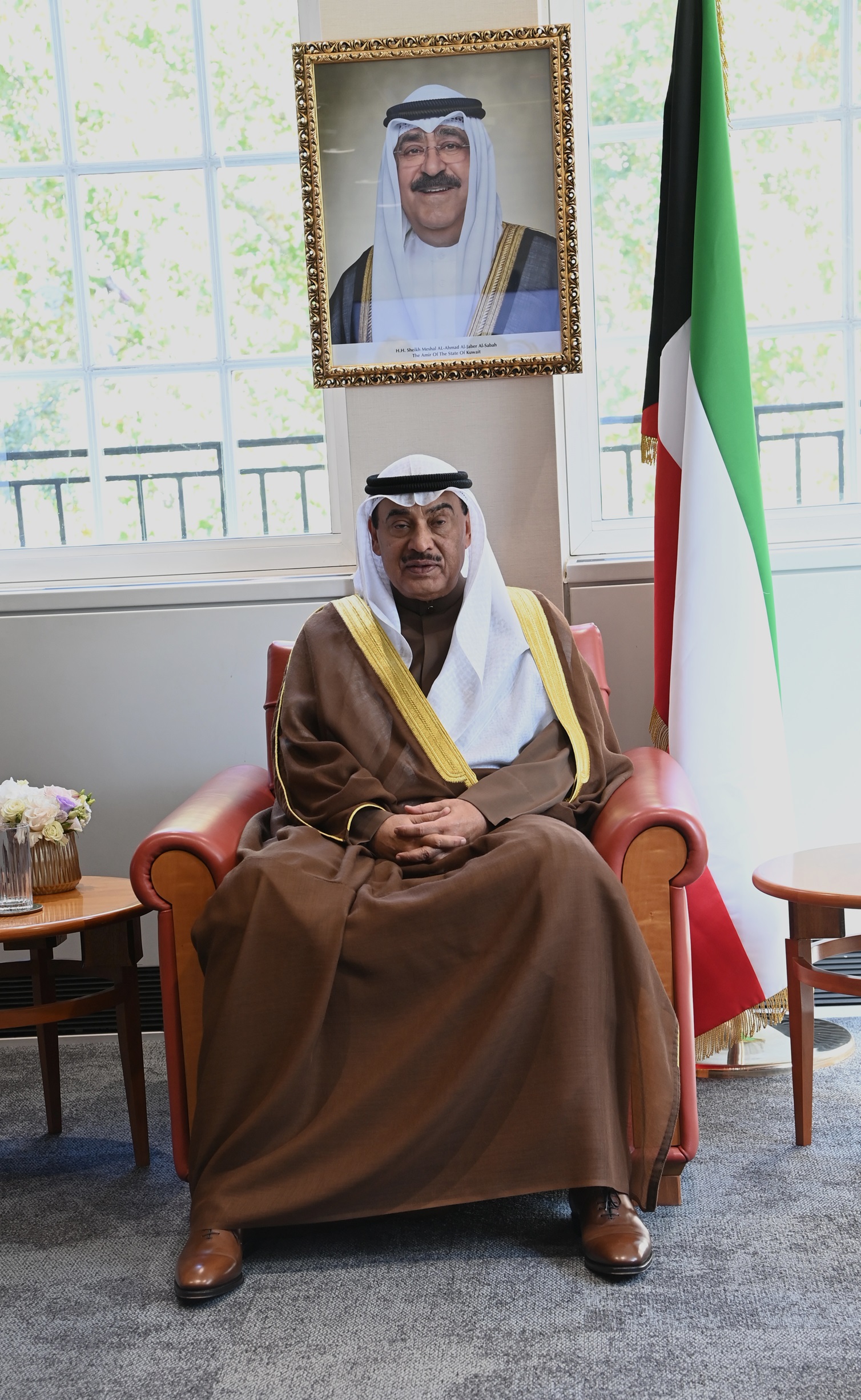 سمو ولي العهد يقوم بزيارة إلى مكتب الاستثمار الكويتي في لندن