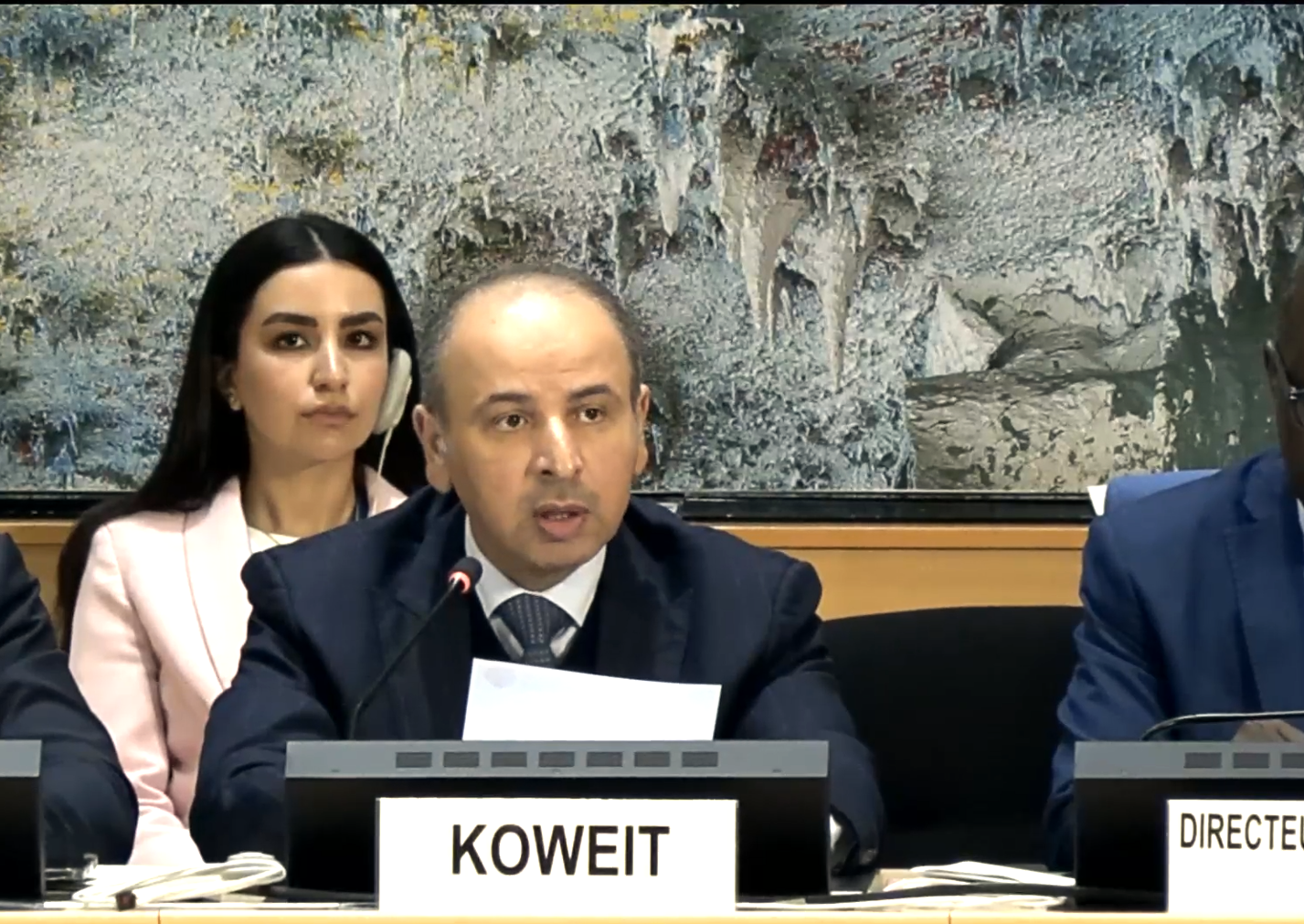 المندوب الدائم لدولة الكويت لدى الأمم المتحدة والمنظمات الدولية الأخرى في جنيف السفير ناصر الهين