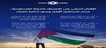 اعتراف 150 دولة بفلسطين تؤكد القناعة العالمية بحل الدولتين سبيلا وحيدا لتحقيق السلام وإنهاء الاحتلال                                                                                                                                                      