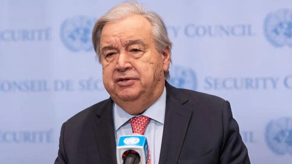 Le secrétaire général de l'ONU, Antonio Guterres