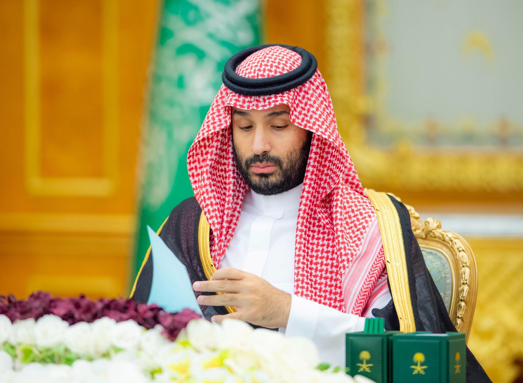 ولي العهد رئيس مجلس الوزراء الأمير محمد بن سلمان يترأس جلسة مجلس الوزراء السعودي