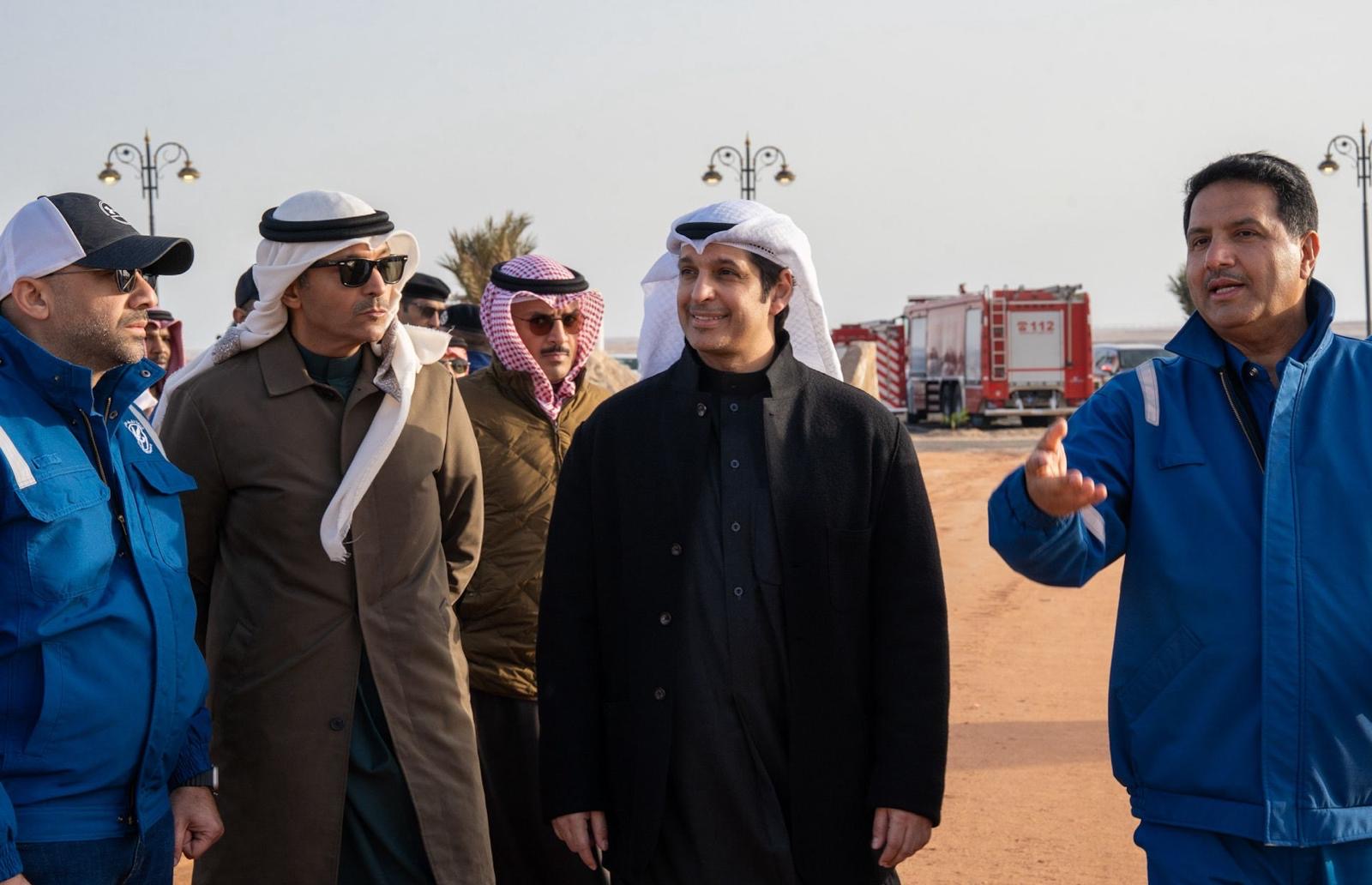 Info. Minister and Culture and Minister of State for Youth Affairs inspects the "Kuwait Geopark" project