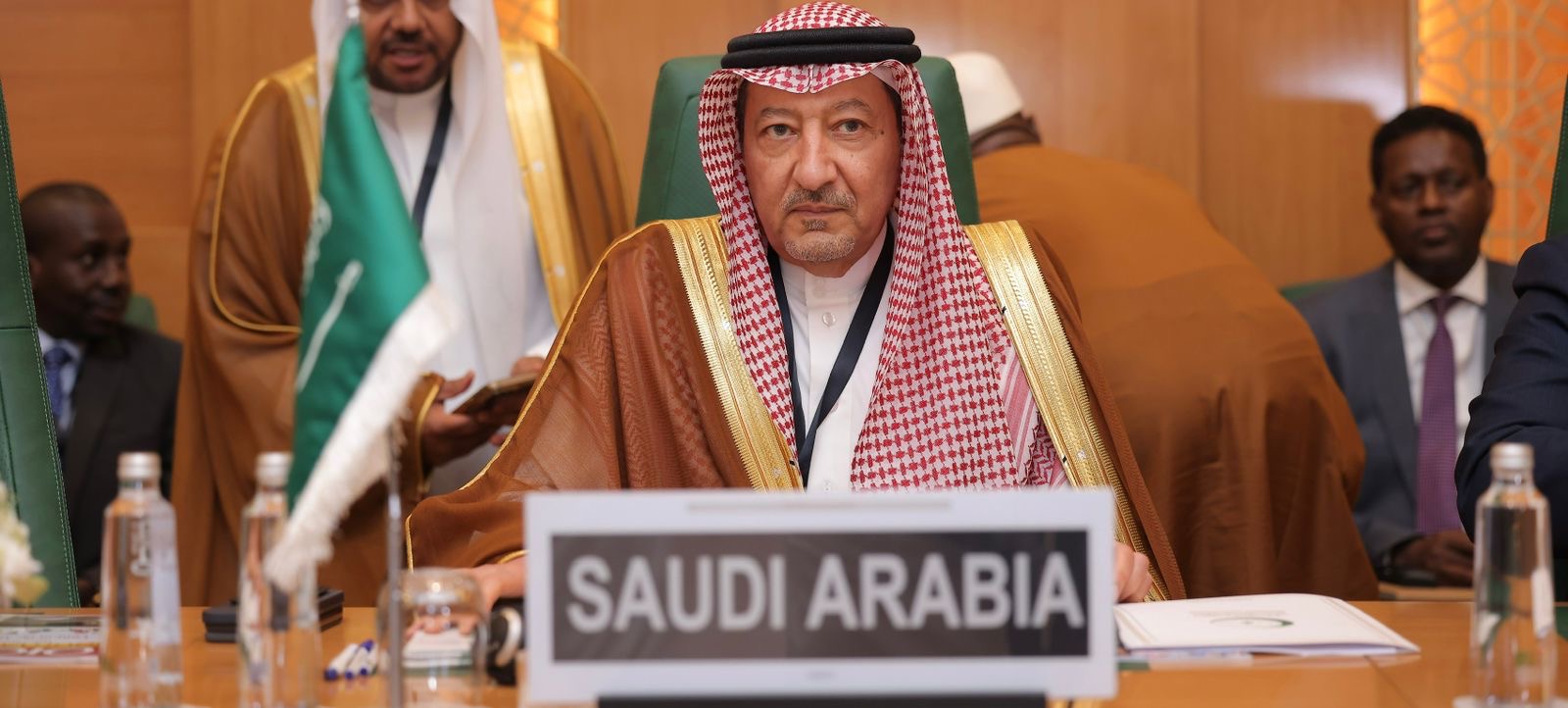 نائب وزير الخارجية السعودي وليد الخريجي يلقي كلمته