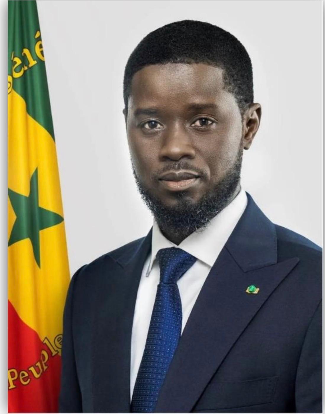 President of Republic of Senegal Bassirou Diomaye Faye