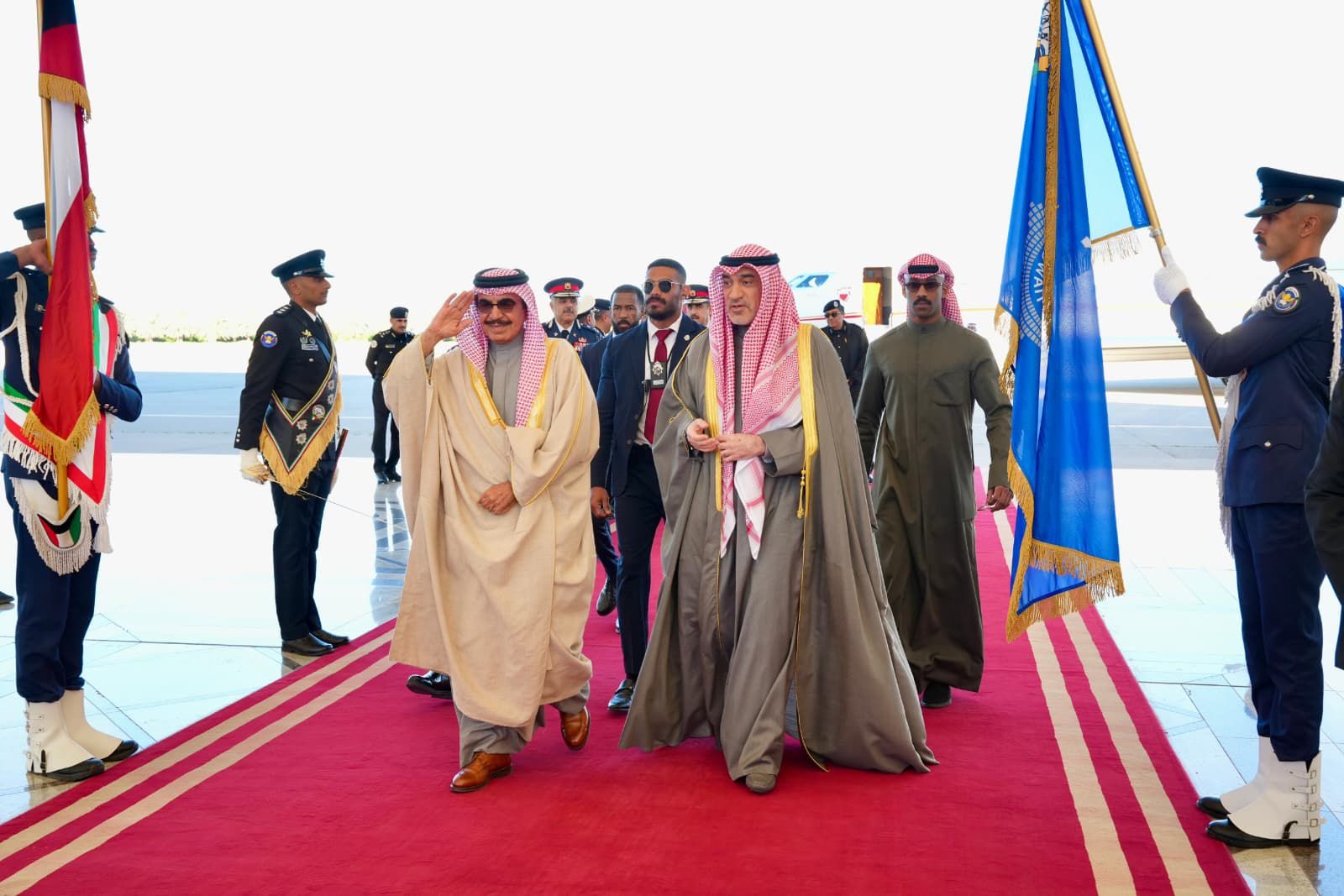 النائب الأول لرئيس مجلس الوزراء ووزير الداخلية لدى استقباله وزير الداخلية البحريني