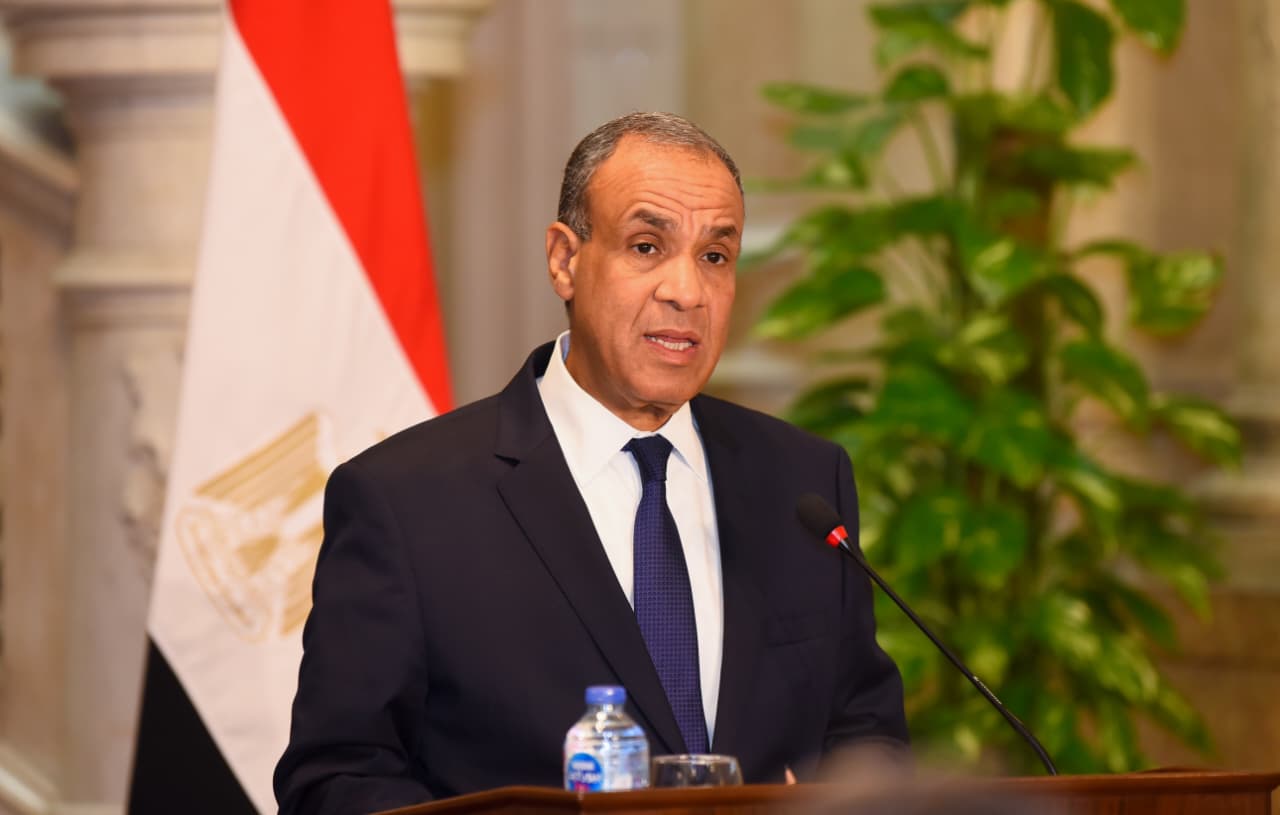 وزير الخارجية المصري د. بدر عبد العاطي خلال المؤتمر الصحفي