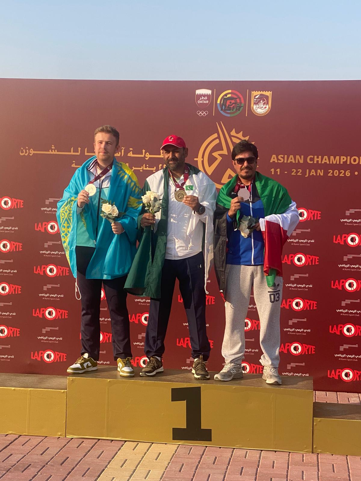 Kuwaiti trap team grabs gold in Asian shooting finals