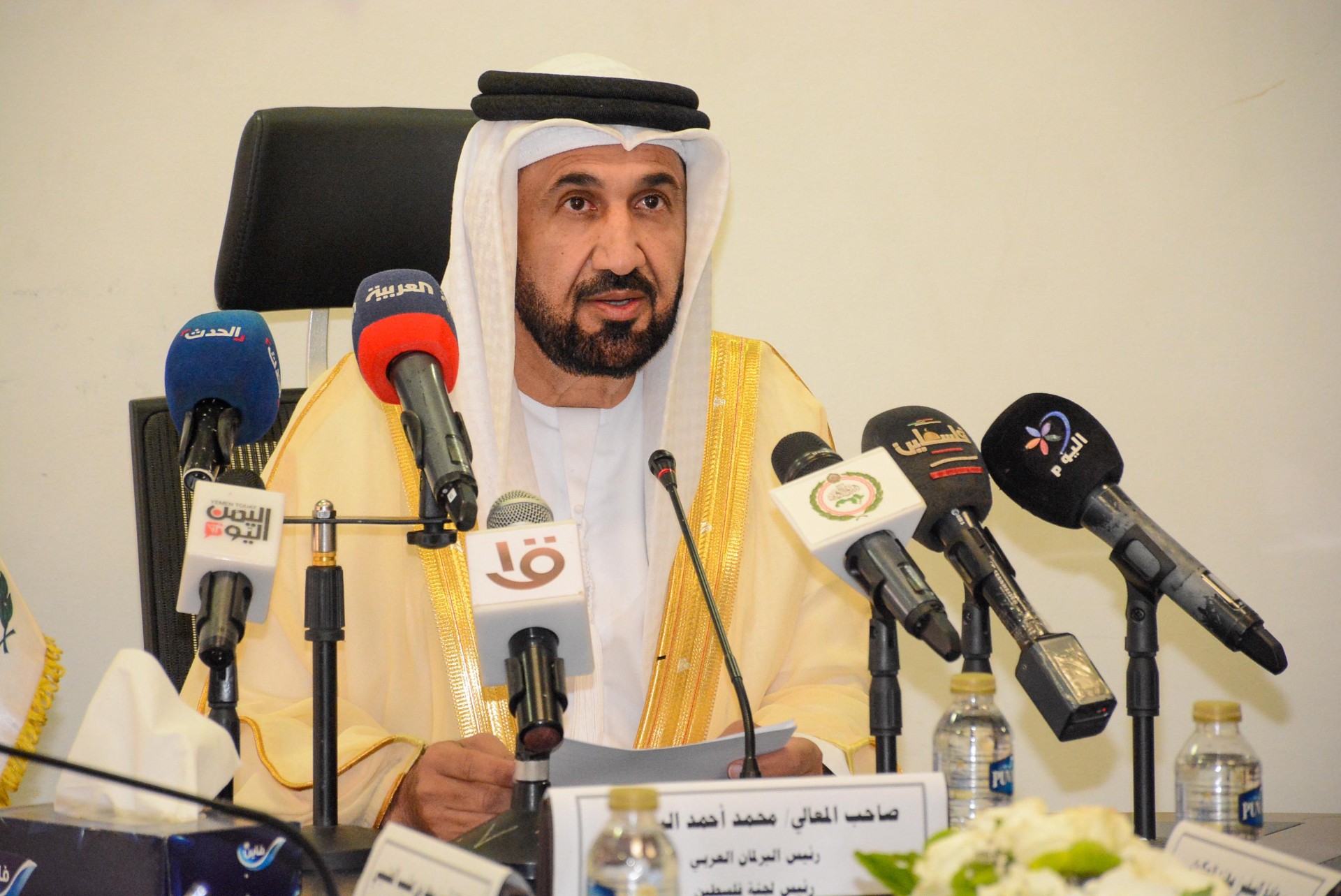 رئيس البرلمان العربي محمد اليماحي يترأس انعقاد اعمال لجنة فلسطين التابعة للبرلمان العربي