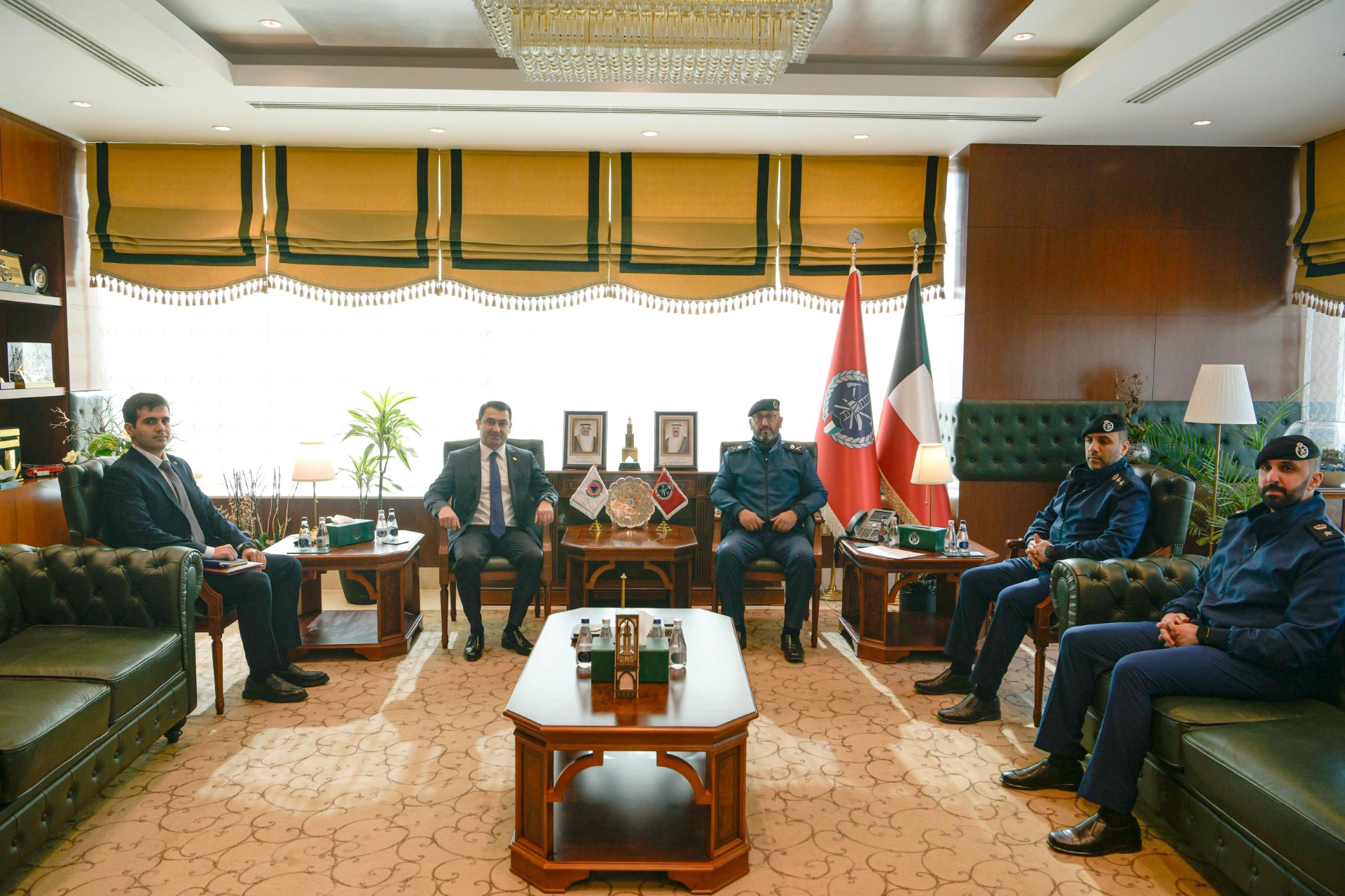 Kuwait Fire Force Chief with ICDO Secretary General discuss shared issues