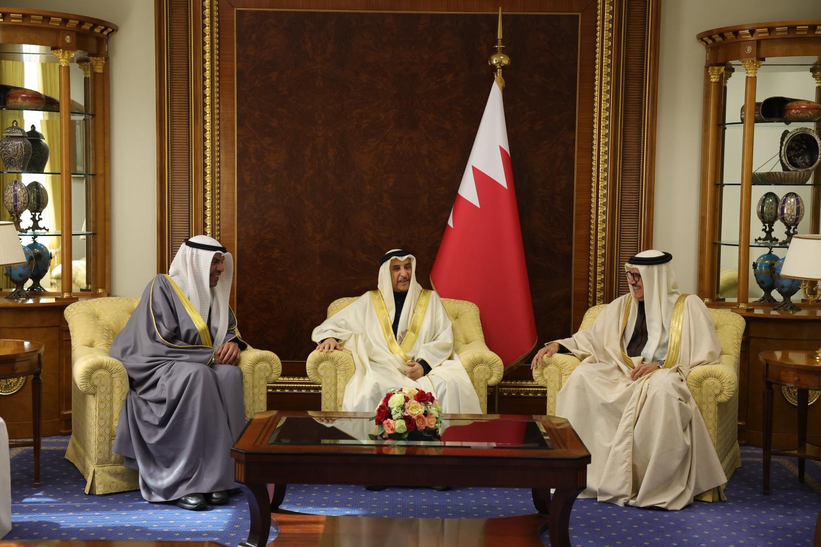 Bahrain's Deputy Prime Minister Sheikh Khalid bin Abdullah Al-Khalifa received Kuwait's Minister of Foreign Affairs Abdullah Al-Yahya