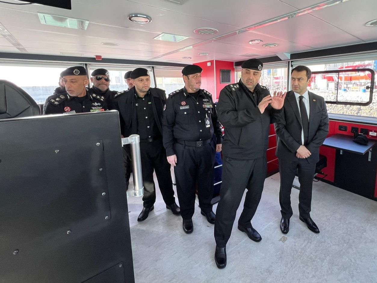 الأمين العام للمنظمة الدولية للحماية المدنية (ICDO) يزور إدارة الإطفاء و الإنقاذ البحري