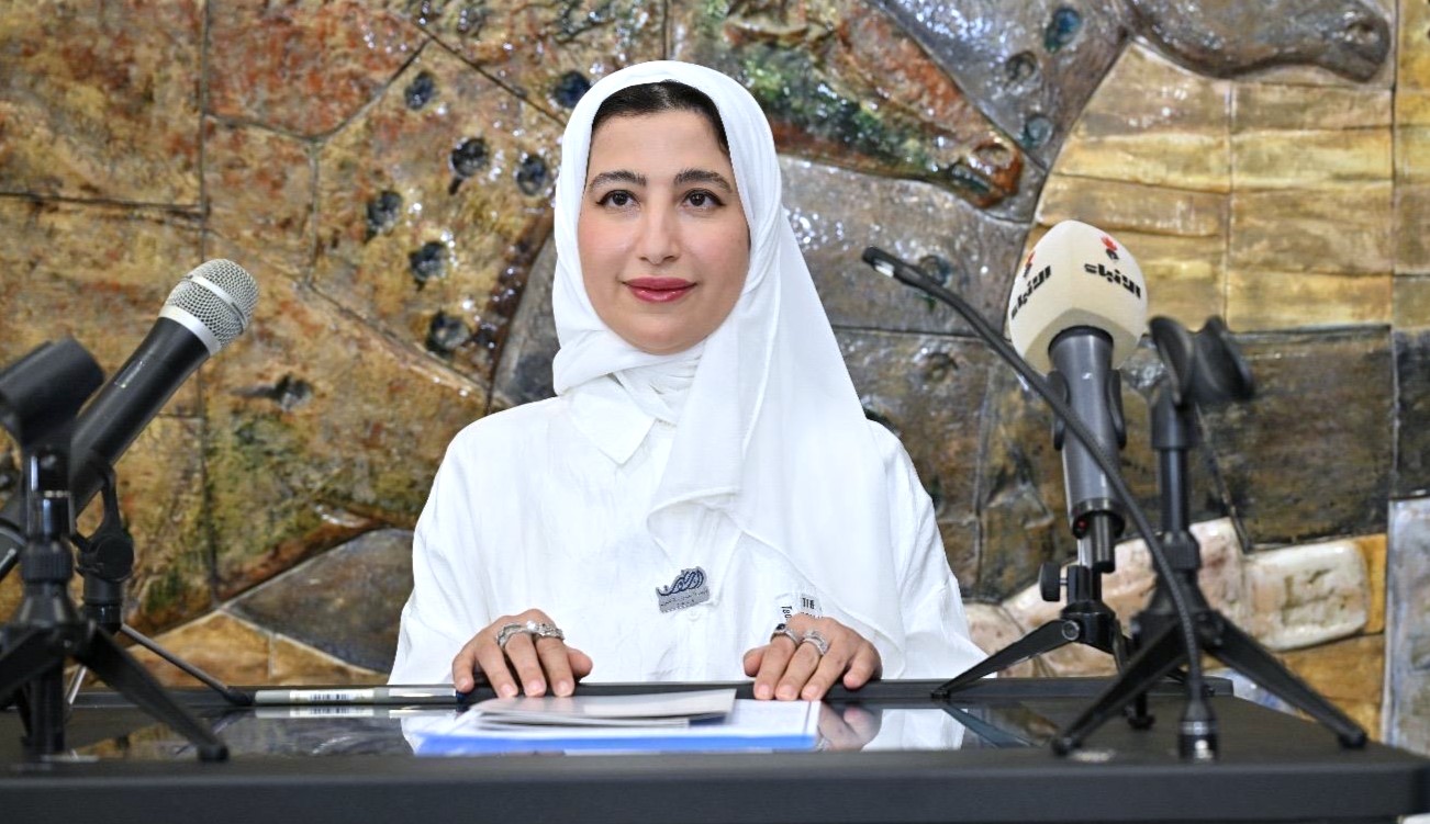 La secrétaire générale adjointe pour la Culture au Conseil national de la culture, des arts et des lettres, Aicha Al-Mahmoud.