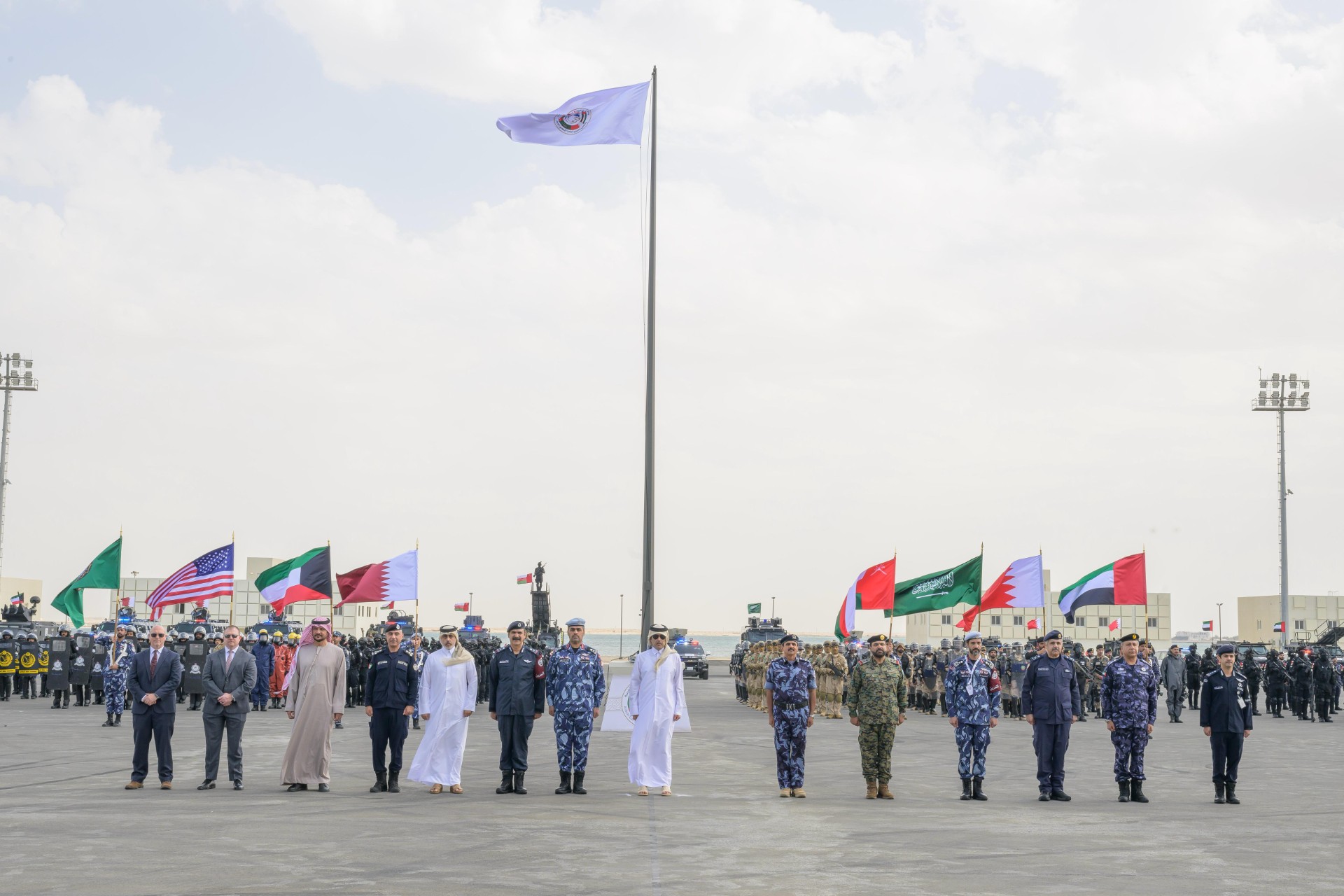 جانب افتتاح التمرين التعبوي المشترك للأجهزة الأمنية بدول مجلس التعاون في قطر