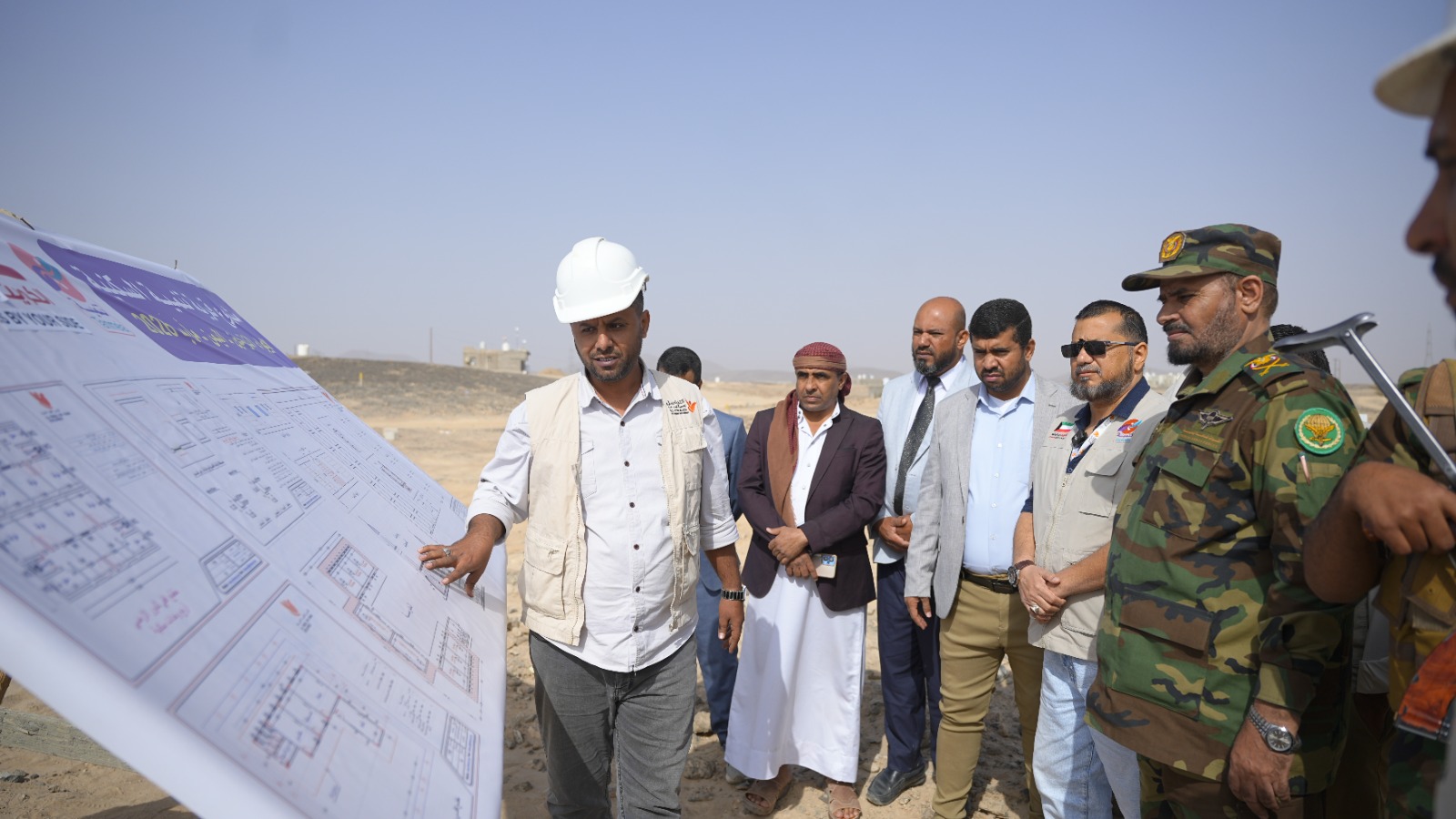 المشروع يشمل بناء مدرسة ووحدة صحية ومسجد ومشروع مياه