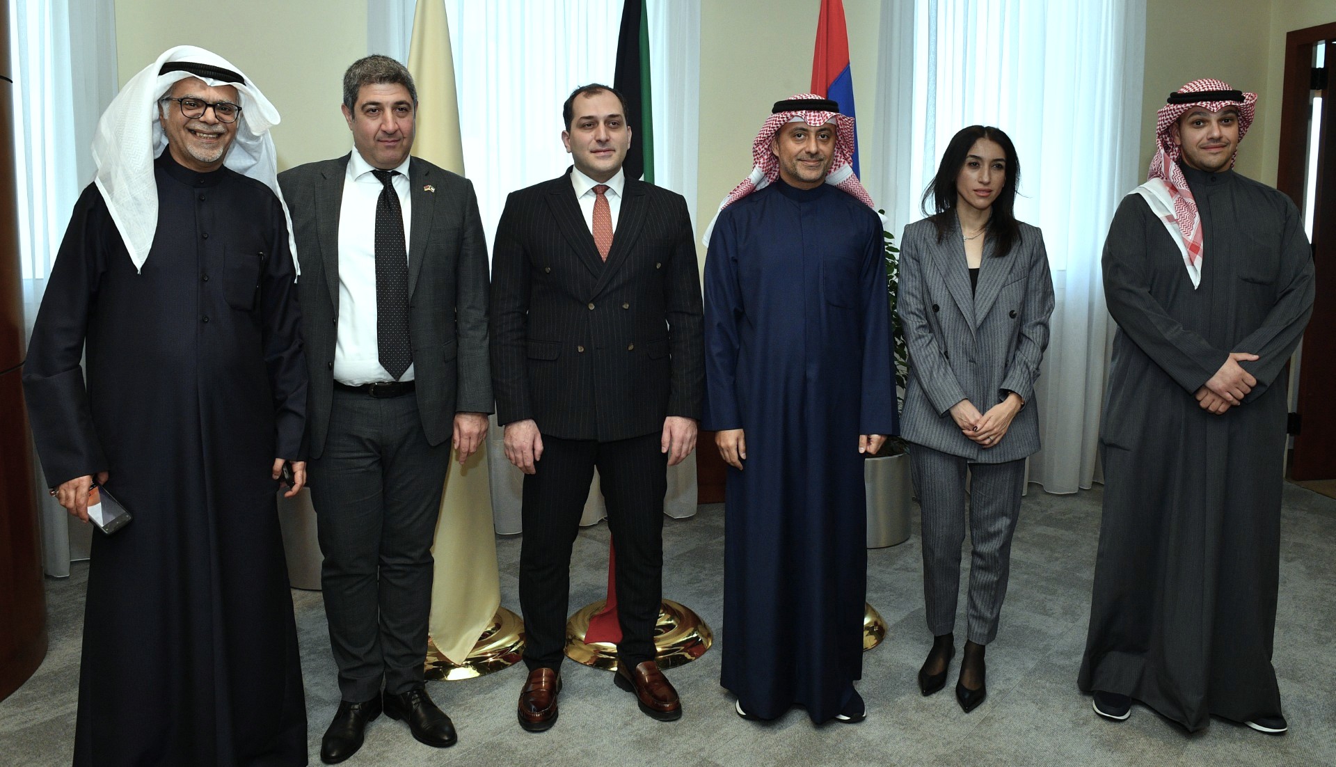 Le vice-ministre arménien de l’Industrie et de la Haute technologie, Gevorg Mantashyan en visite à la Chambre de commerce et d'industrie.