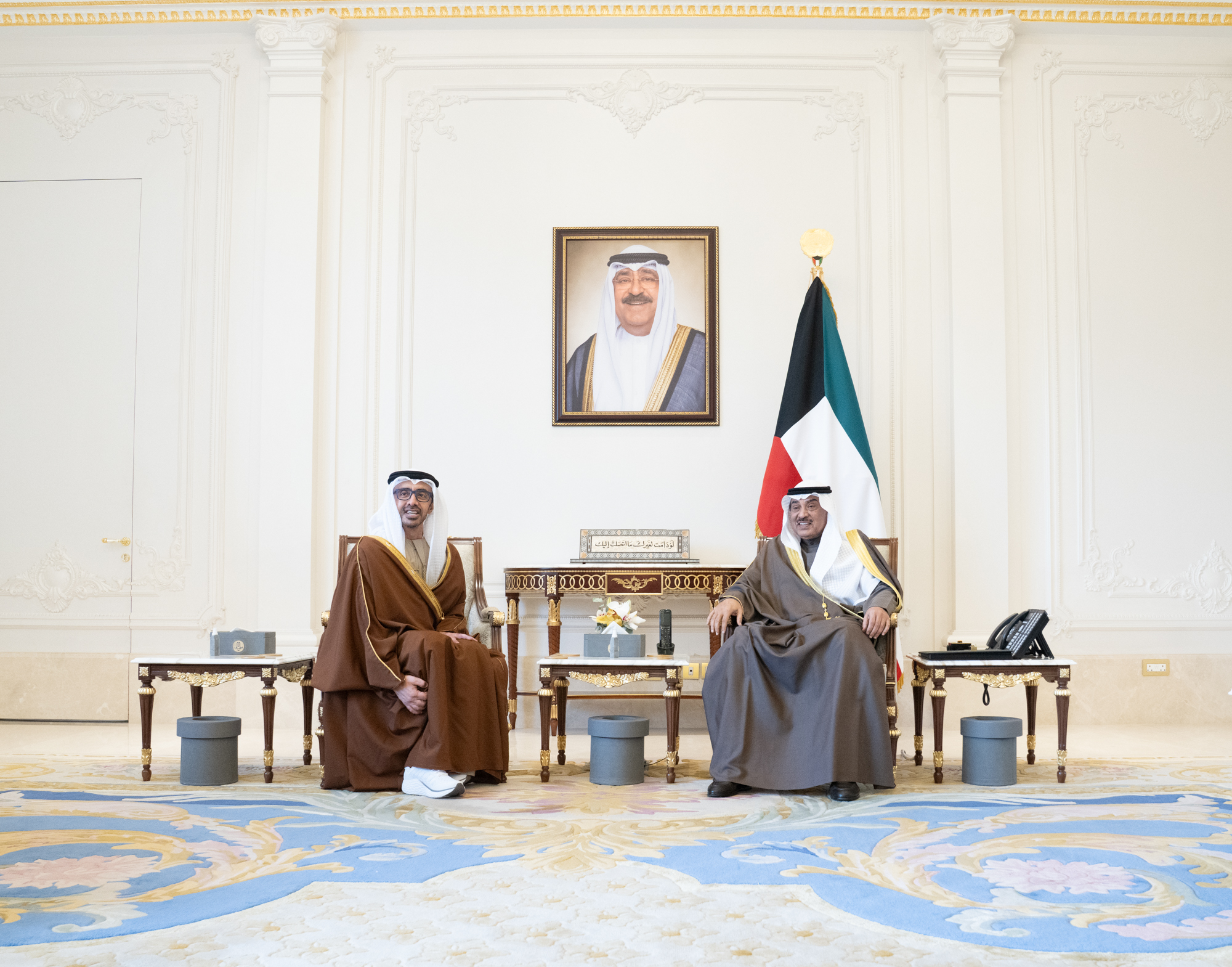 His Highness the Crown Prince receives UAE Deputy Prime Minister and Minister of Foreign Affairs
