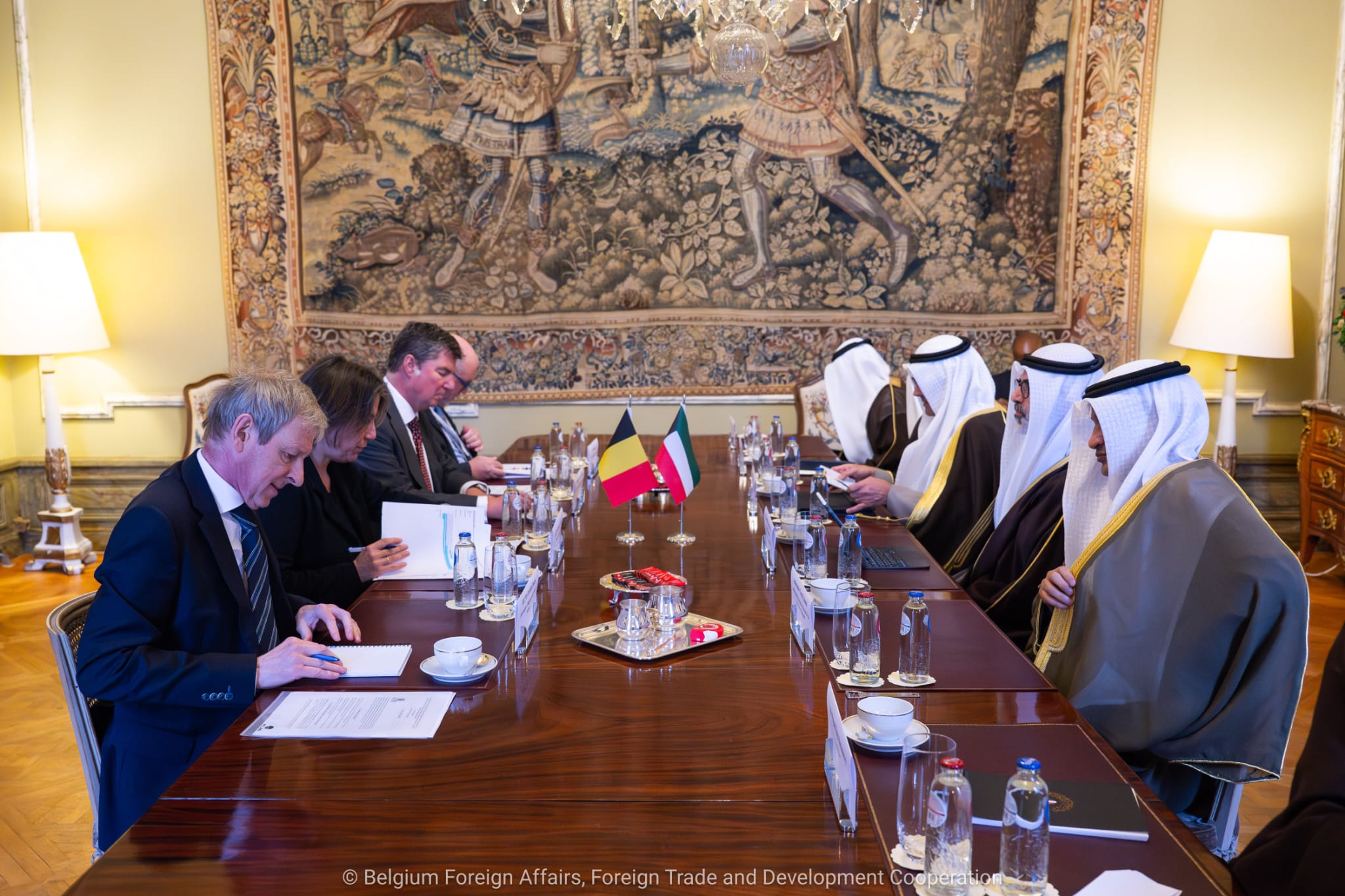 Deputy Minister of Foreign Affairs with Secretary General of the Belgian Ministry of Foreign Affairs Theodora Gentzis