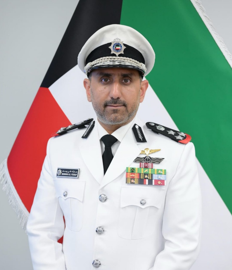 رئيس (اتحاد الشرطة) العميد ركن بحري الشيخ مبارك علي اليوسف الصباح