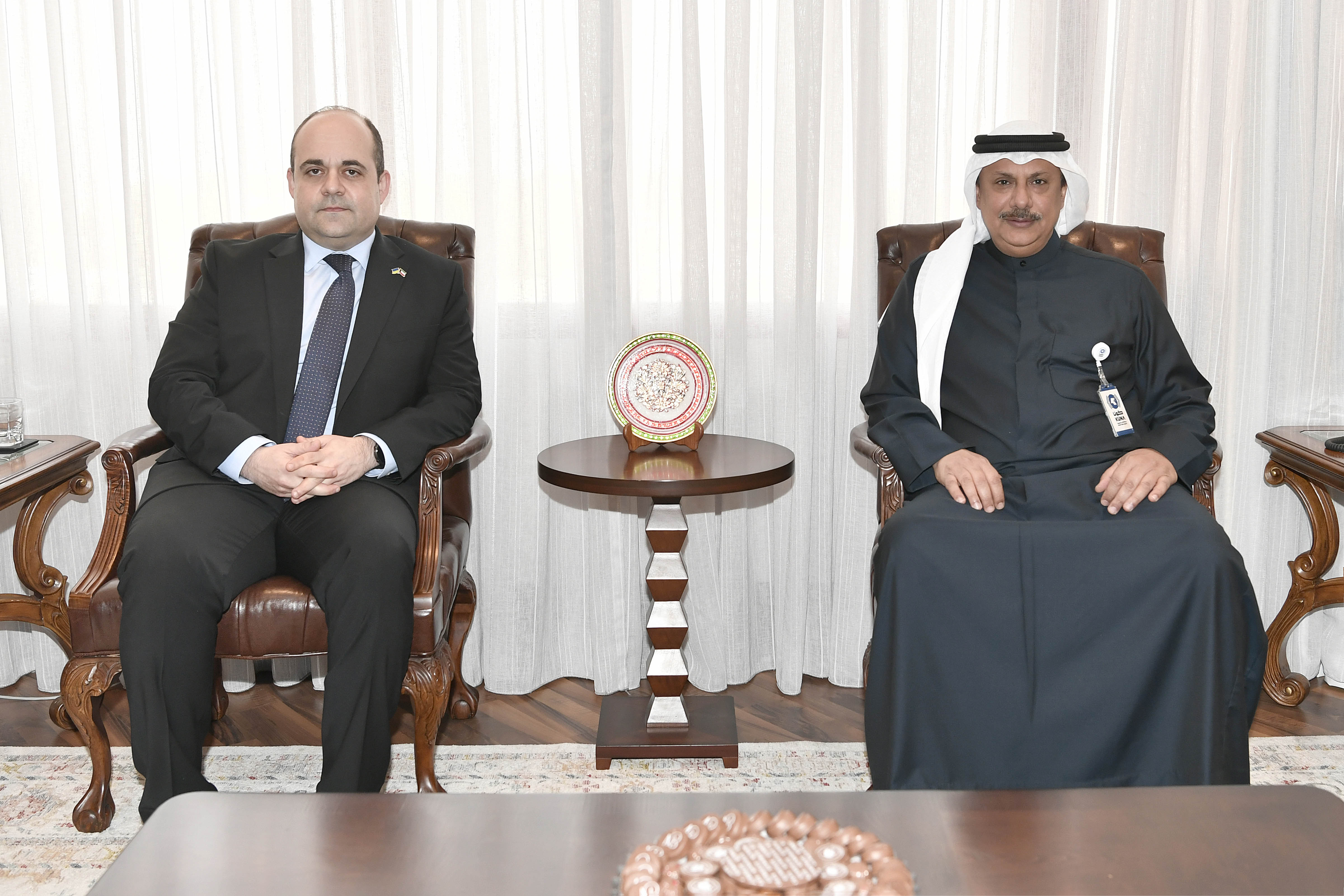 KUNA Acting Chief Discusses media cooperation with Ukrainian Ambassador