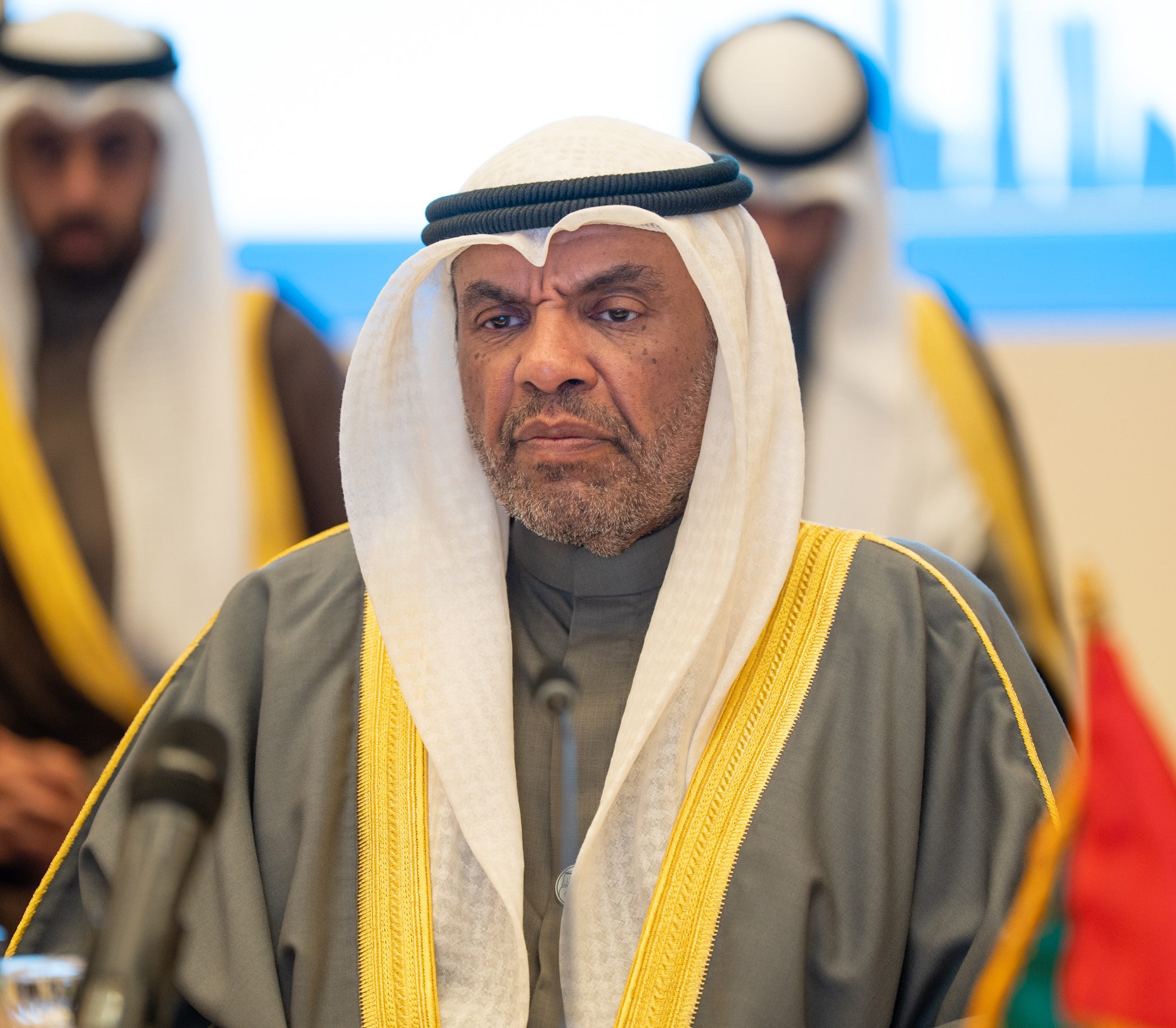 وزير الخارجية الكويتي عبدالله اليحيا يلقي كلمته