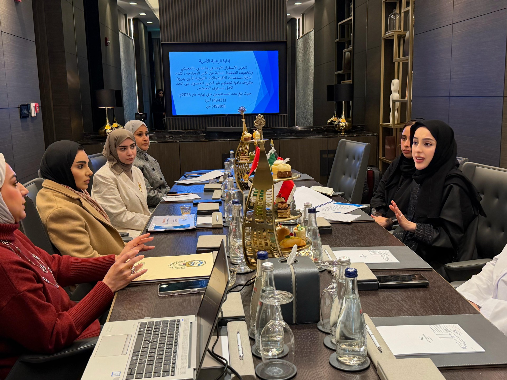 A view of the meeting between the two sides