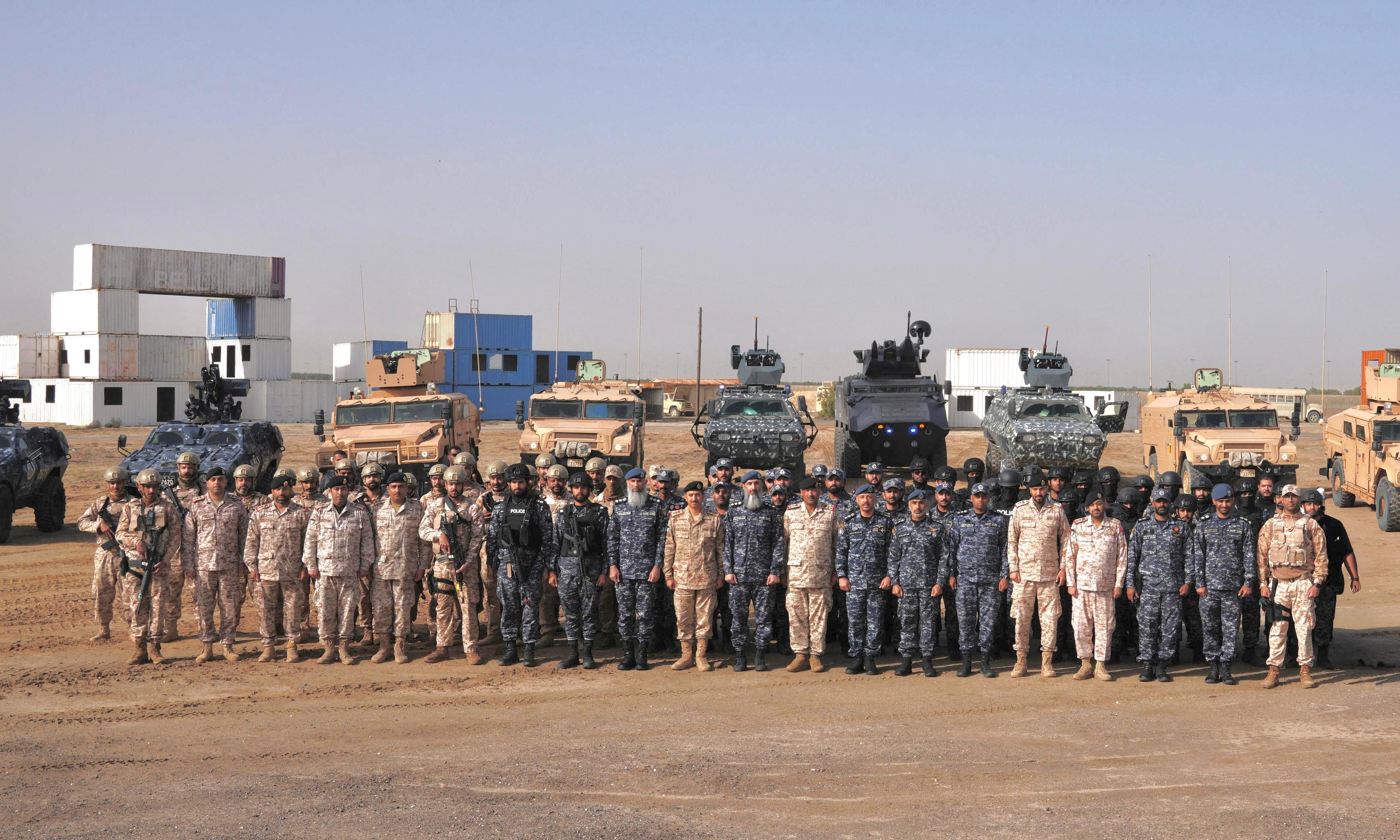 جانب من فعاليات تمرين رئاسة الأركان العامة ووزارة الداخلية الكويتية (درع الوطن / 3)