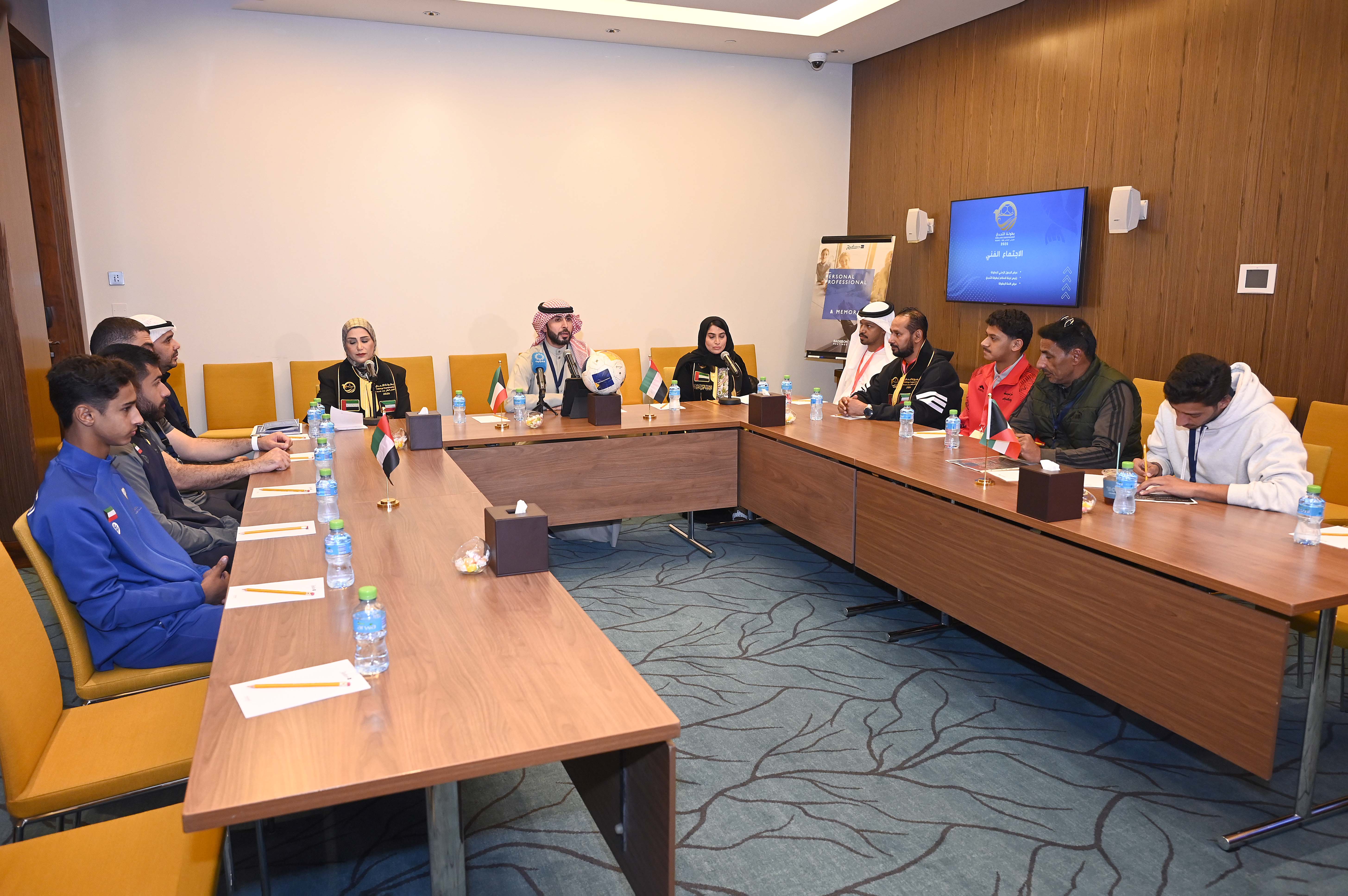 جانب من المؤتمر الصحفي الذي نظمته وزارة التربية الكويتية