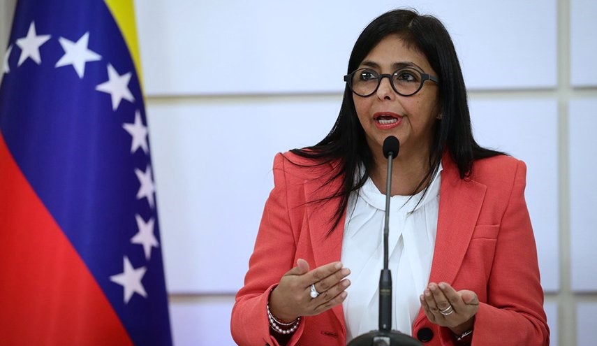 La présidente par intérim du Venezuela, Delcy Rodriguez.