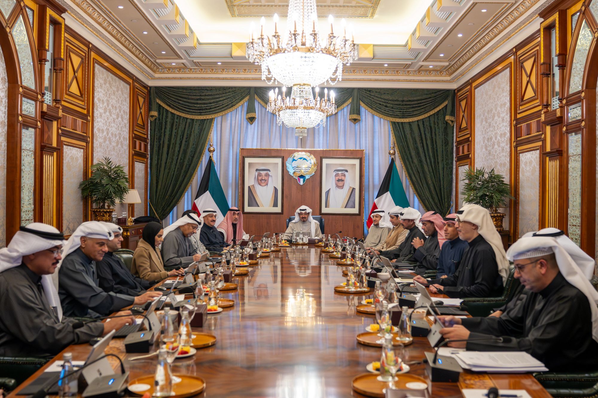 مجلس الوزراء يعقد اجتماعه الأسبوعي في قصر بيان برئاسة سمو الشيخ أحمد عبدالله الأحمد الصباح رئيس مجلس الوزراء