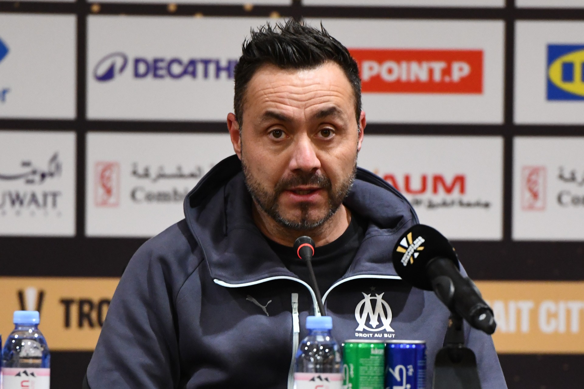 L’entraîneur de l’Olympique de Marseille (OM), Roberto De Zerbi